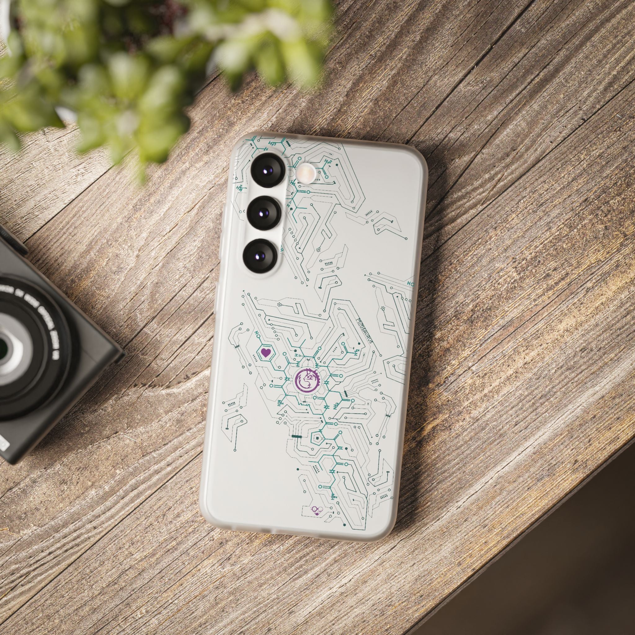 Oxytocin Molecule Circuit Board PCB Phone Case