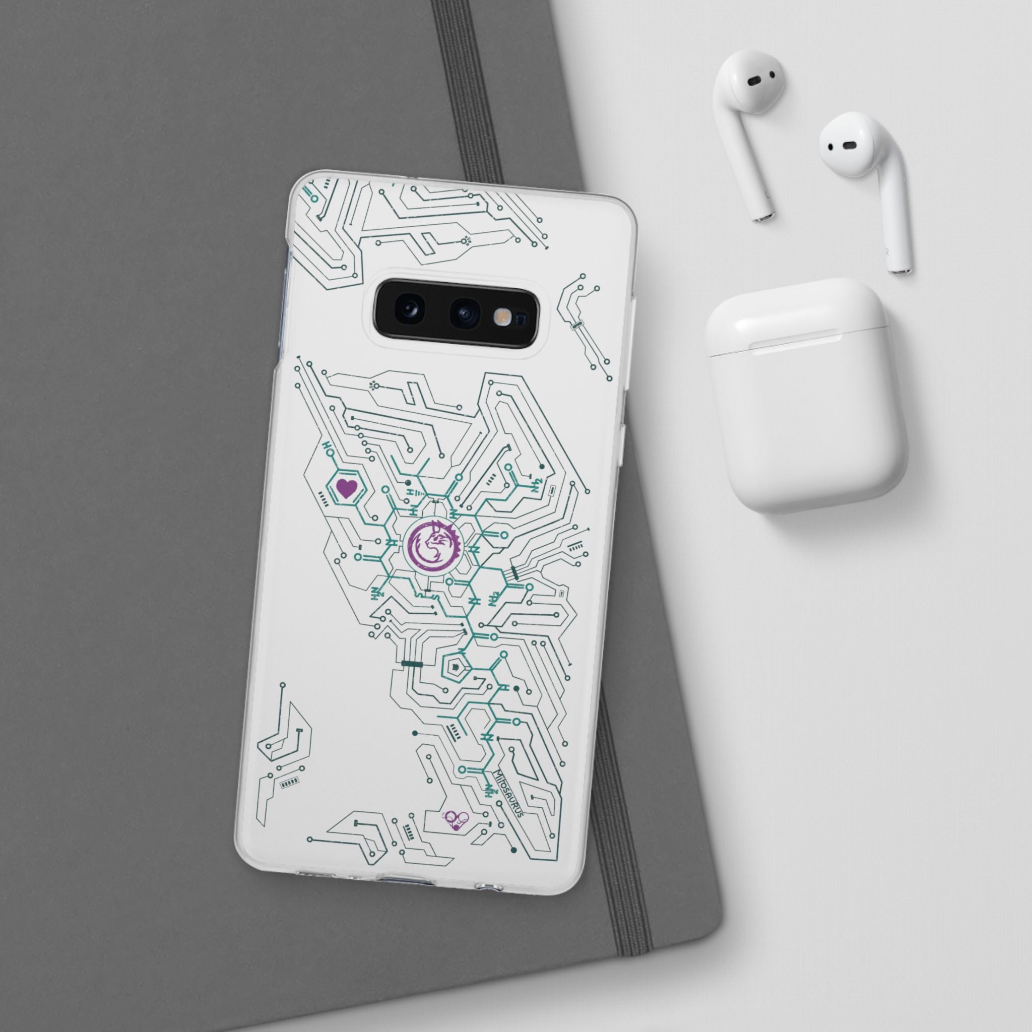 Oxytocin Molecule Circuit Board PCB Phone Case