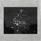 Armored Cat Poster – Mito & Knight Matthew