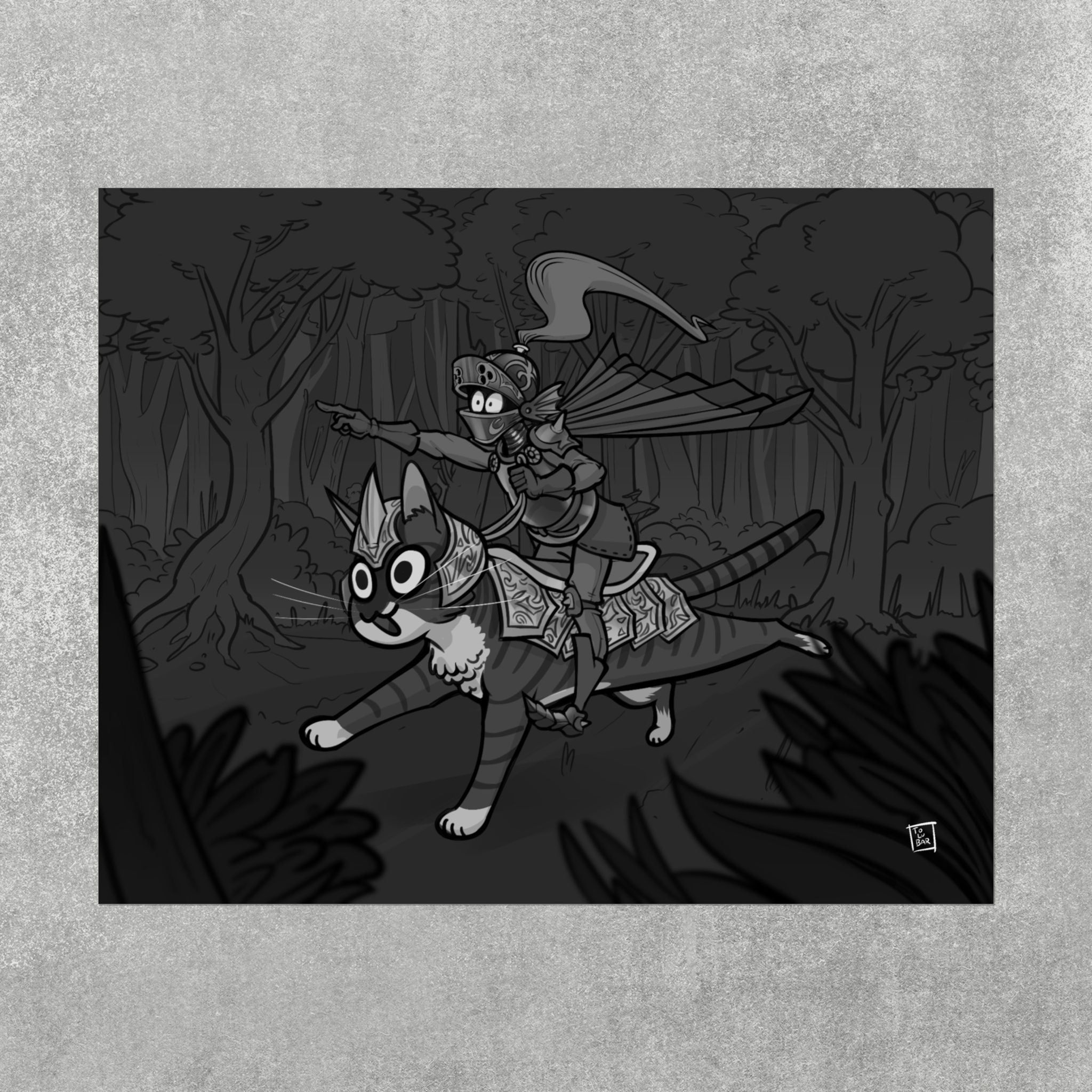 Armored Cat Poster – Mito & Knight Matthew
