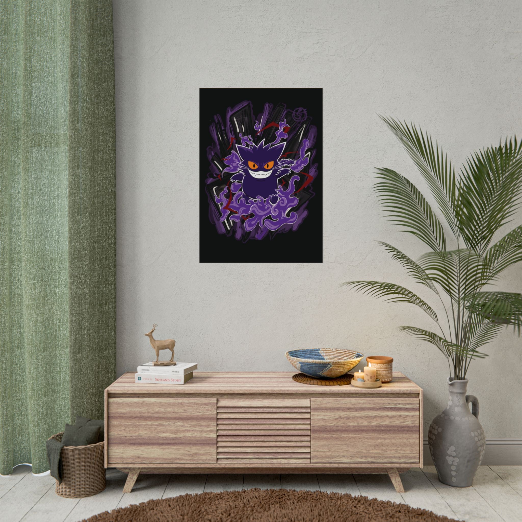 Gengato Poster – Spooky Ghost Cat