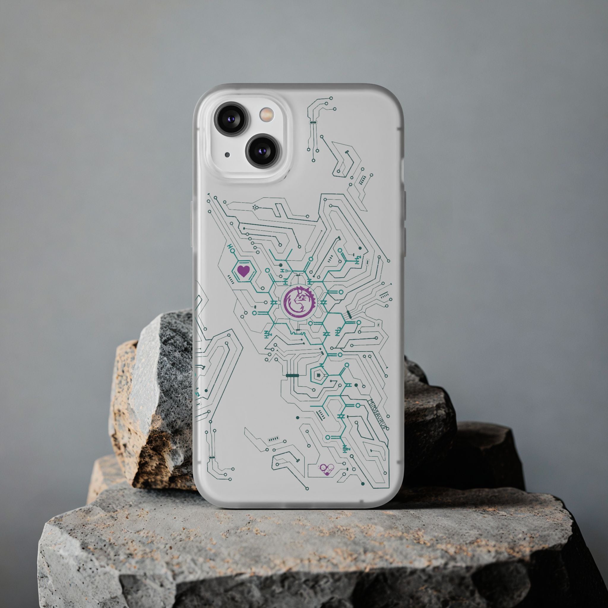 Oxytocin Molecule Circuit Board PCB Phone Case