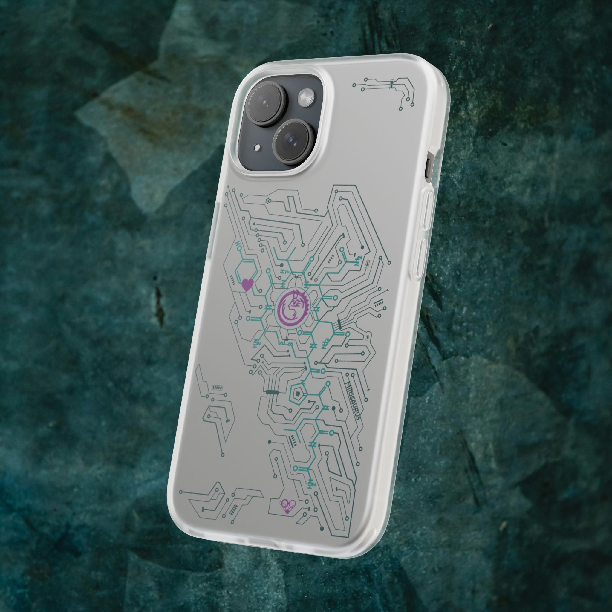 Oxytocin Molecule Circuit Board PCB Phone Case