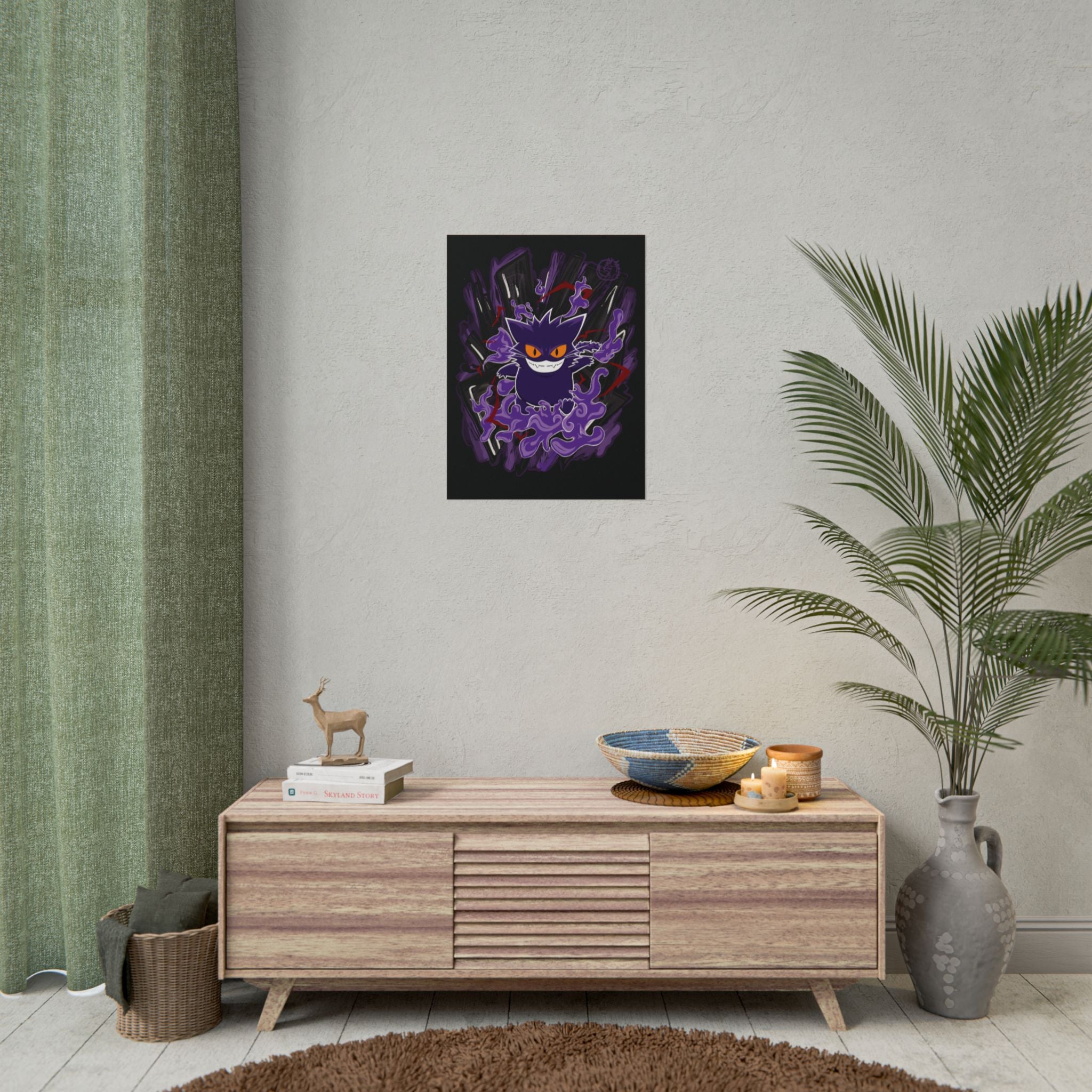 Gengato Poster – Spooky Ghost Cat