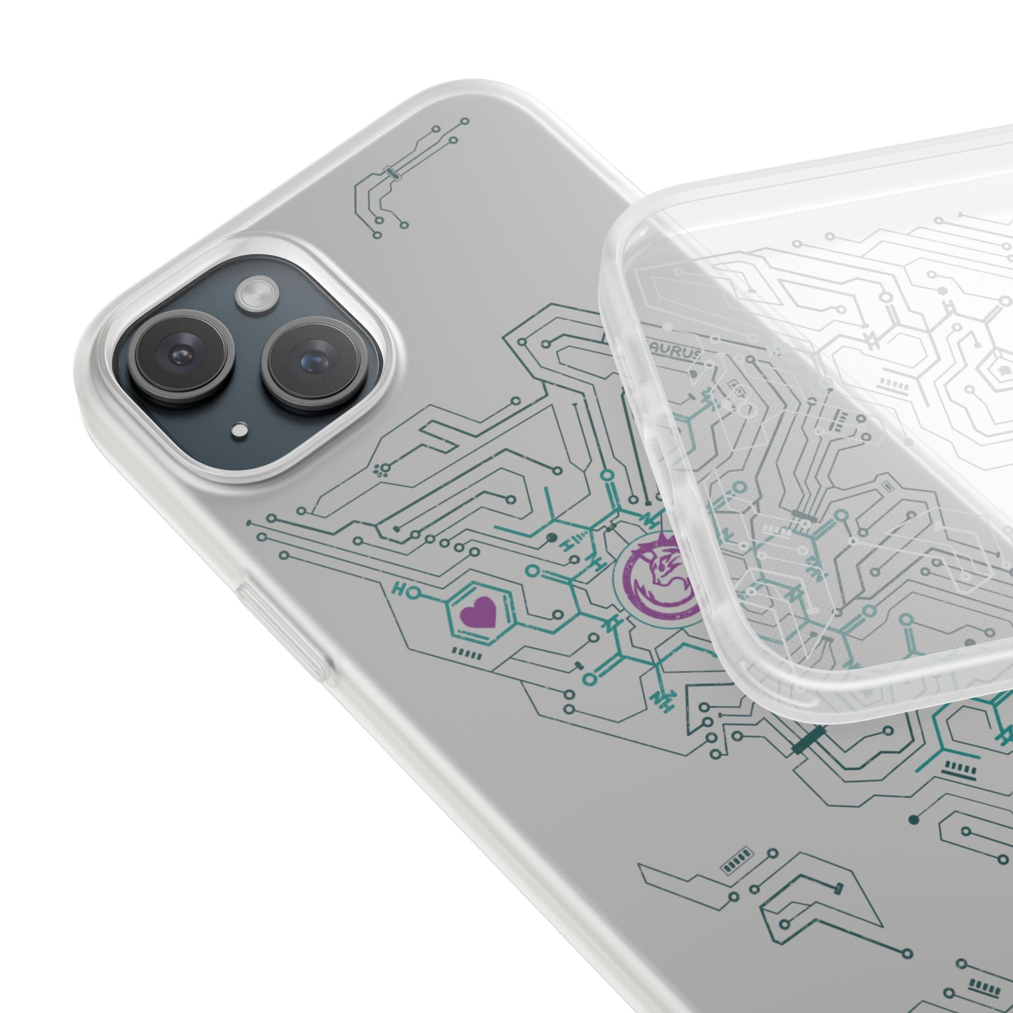 Oxytocin Molecule Circuit Board PCB Phone Case