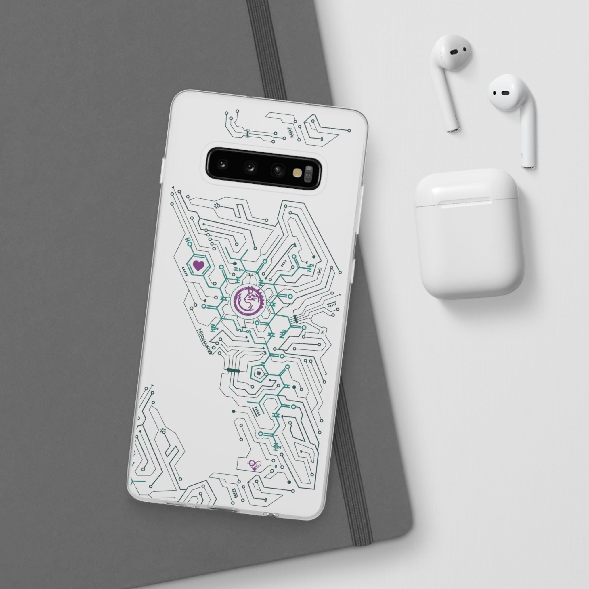 Oxytocin Molecule Circuit Board PCB Phone Case
