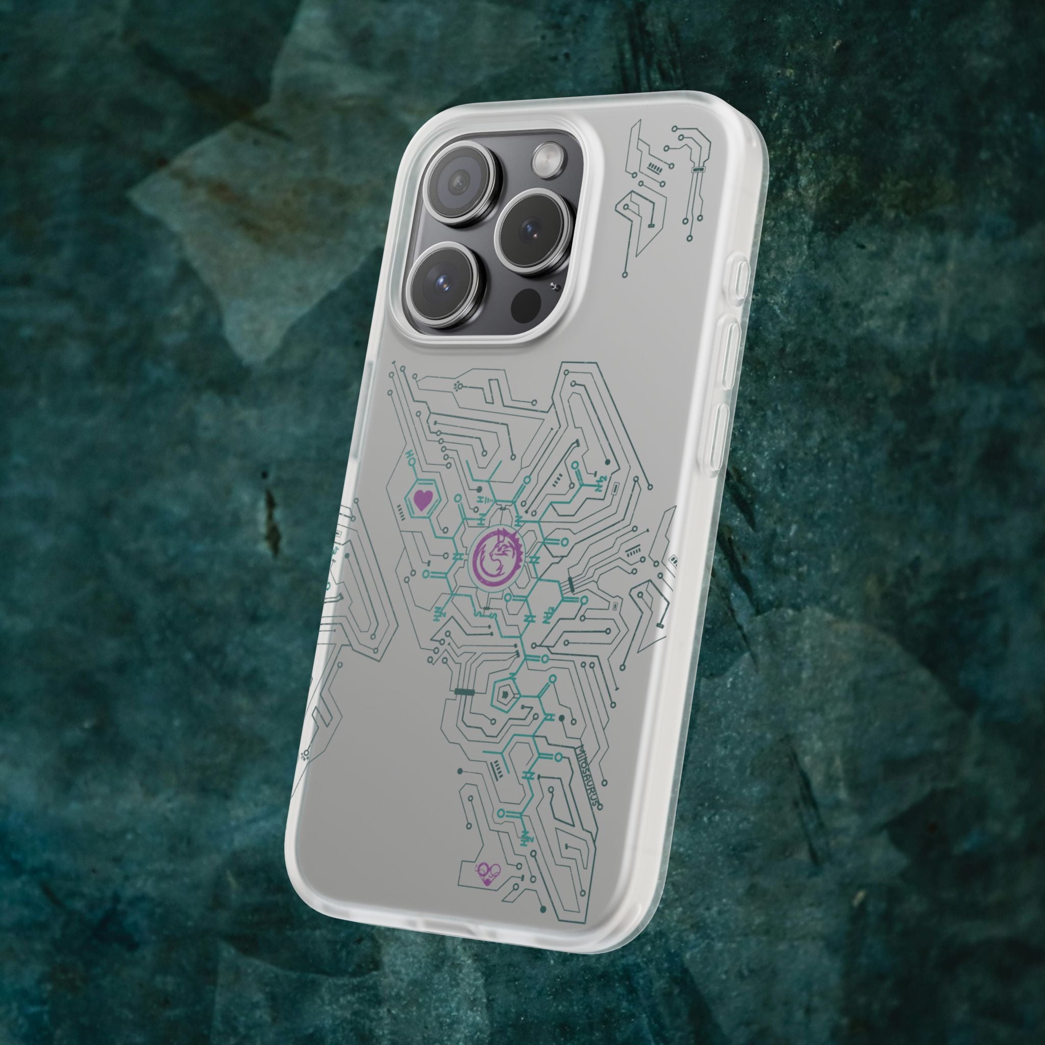 Oxytocin Molecule Circuit Board PCB Phone Case