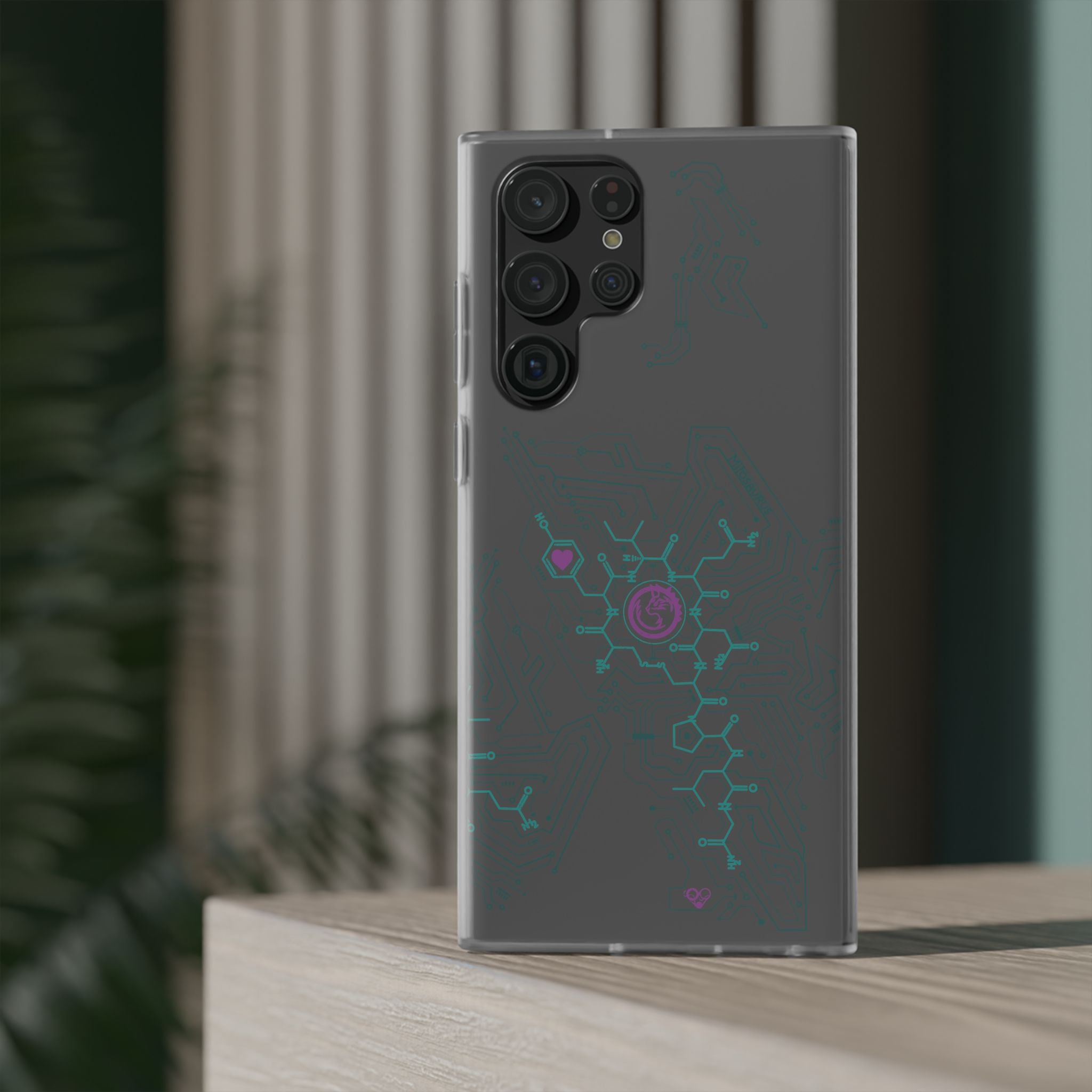 Oxytocin Molecule Circuit Board PCB Phone Case