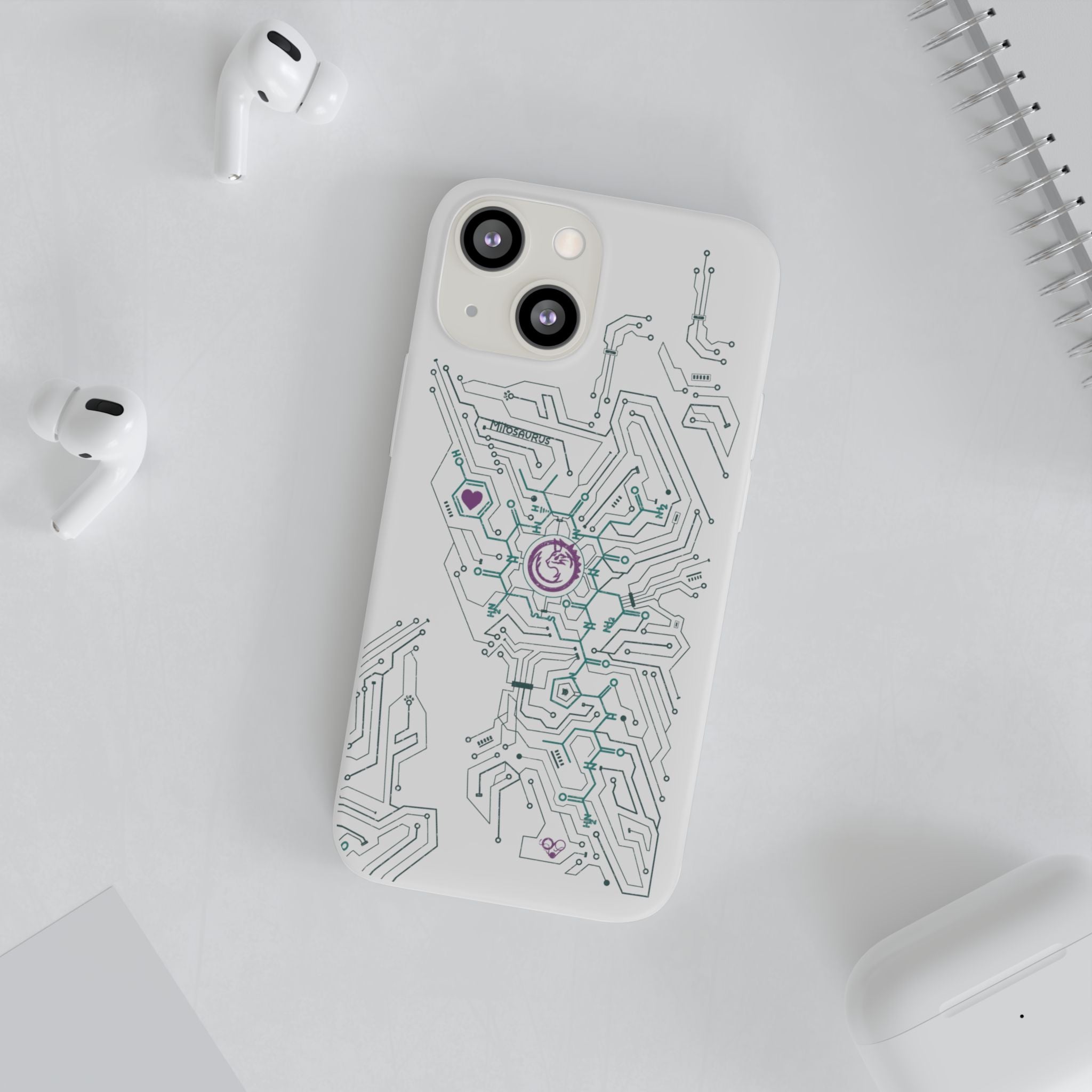 Oxytocin Molecule Circuit Board PCB Phone Case
