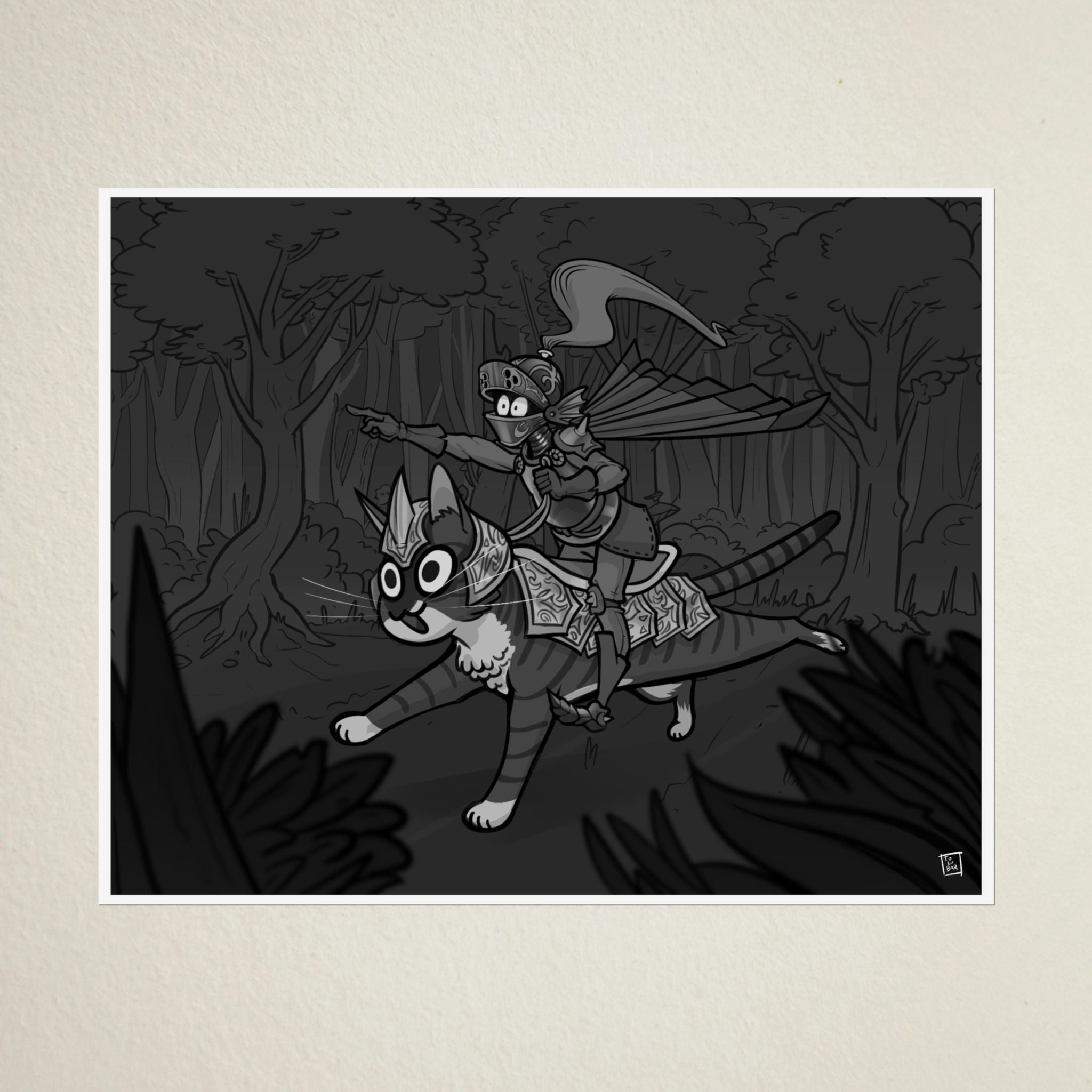 Armored Cat Poster – Mito & Knight Matthew