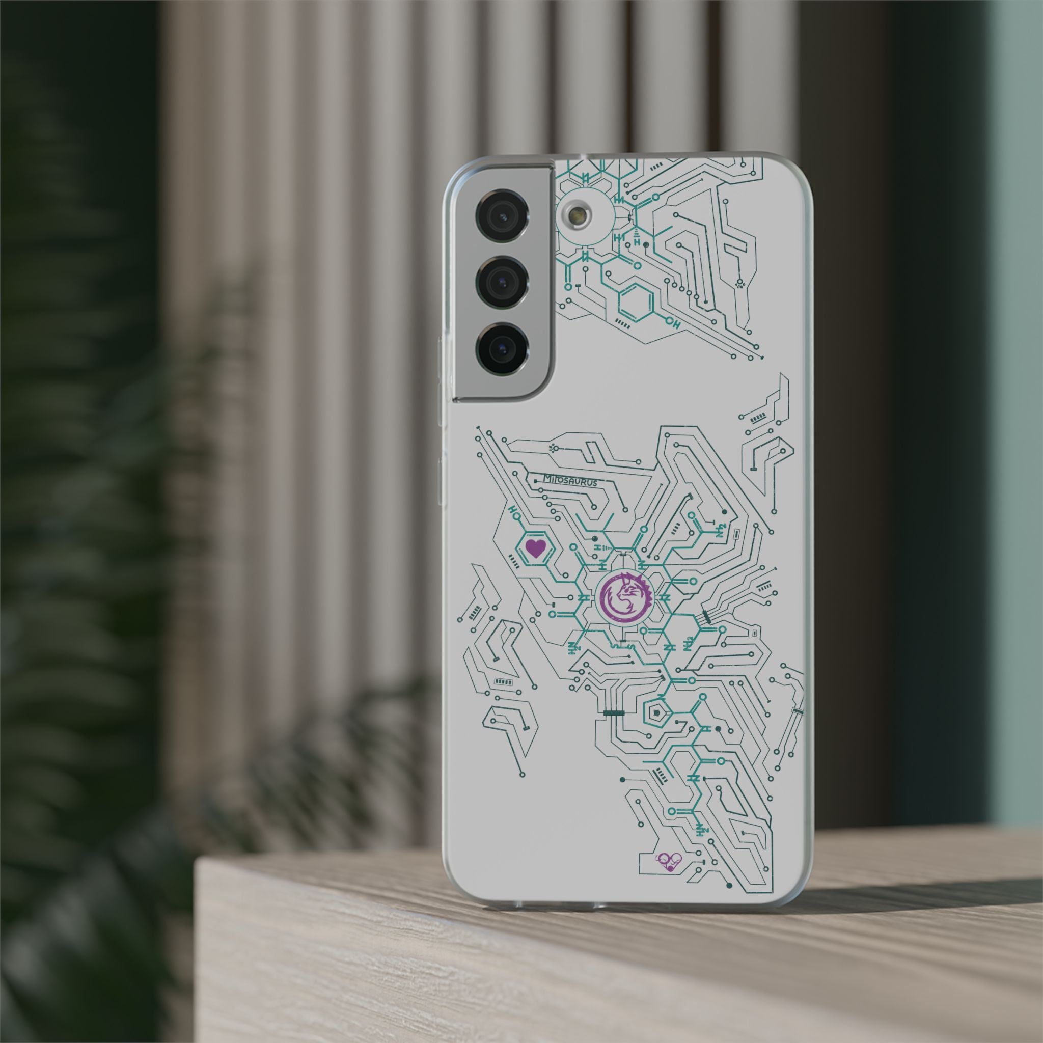 Oxytocin Molecule Circuit Board PCB Phone Case