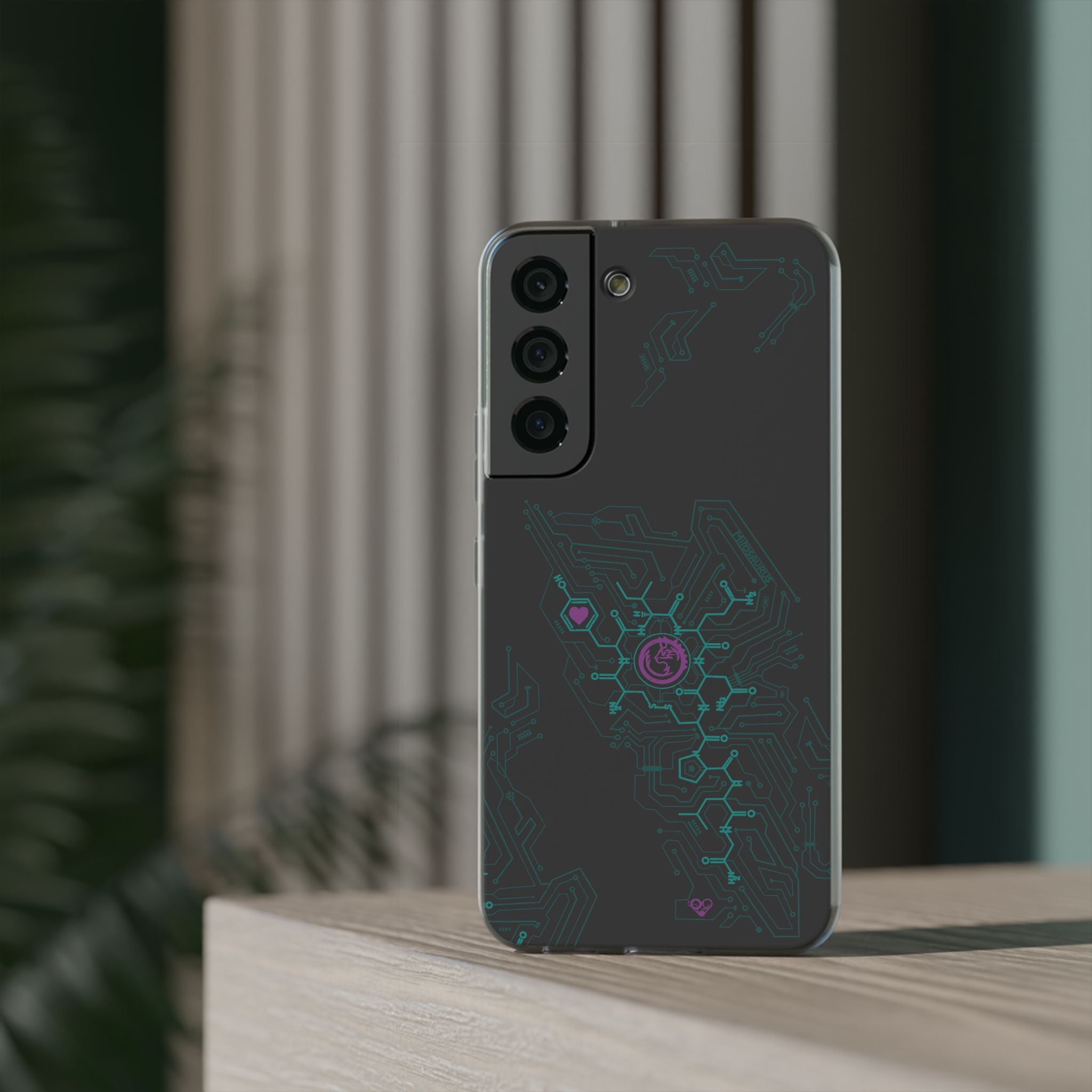 Oxytocin Molecule Circuit Board PCB Phone Case