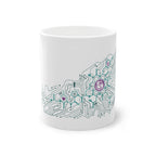 Oxytocin Molecule Circuit Board PCB Mug – Science & Tech Coffee Cup