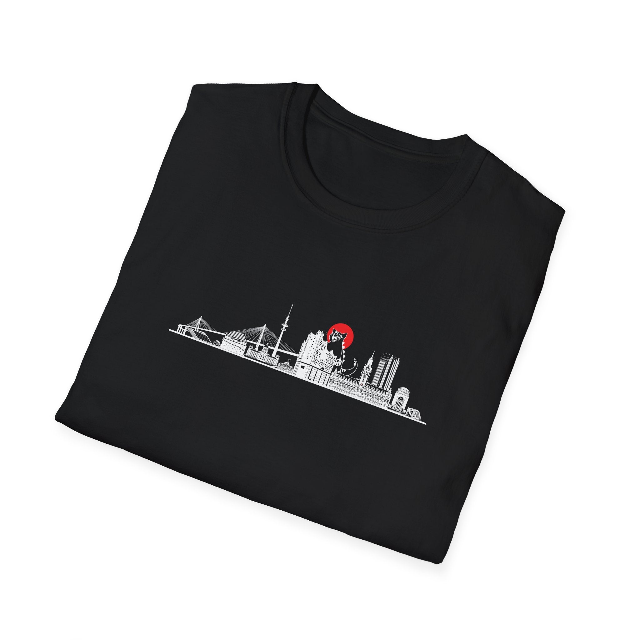 Hamburg Skyline Silhouette T-shirt
