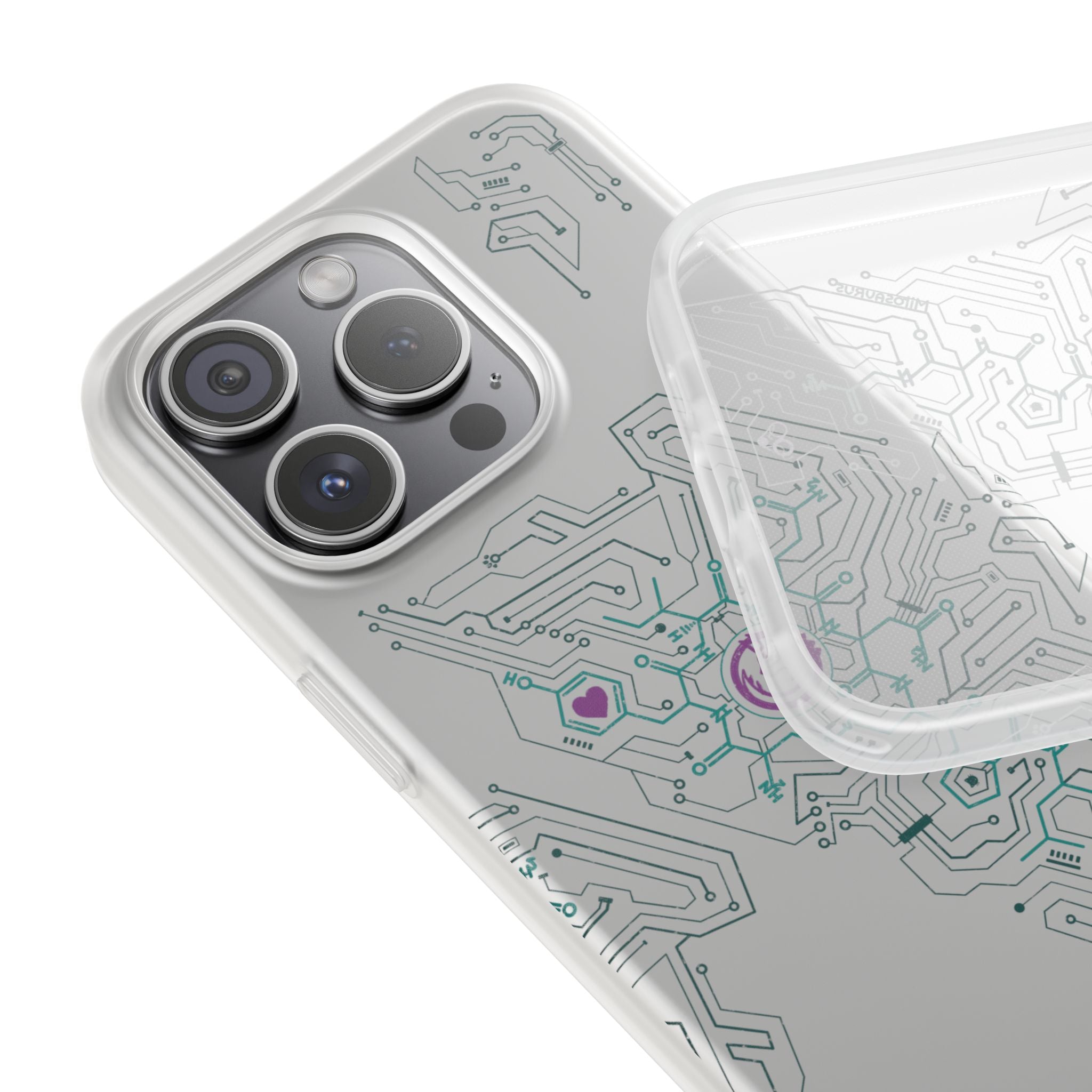 Oxytocin Molecule Circuit Board PCB Phone Case