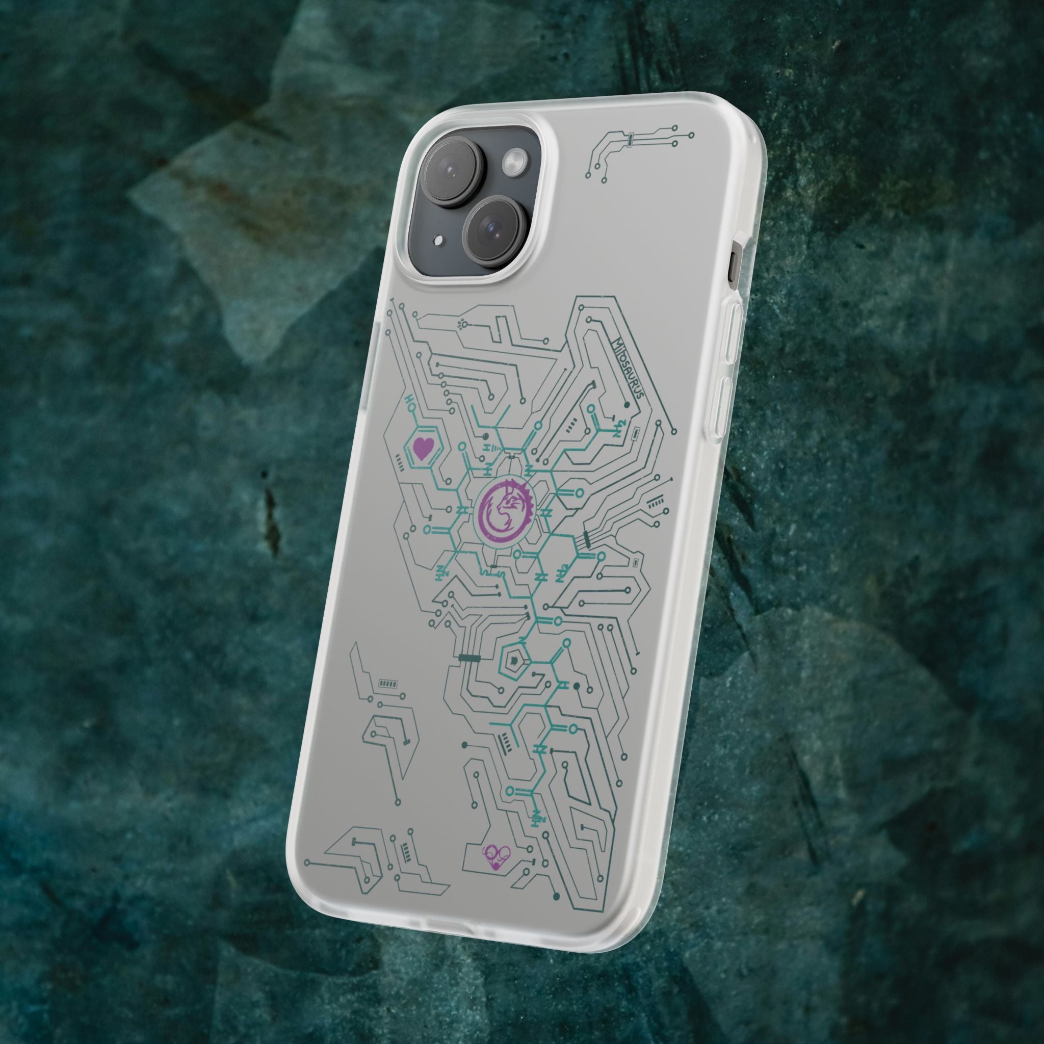 Oxytocin Molecule Circuit Board PCB Phone Case