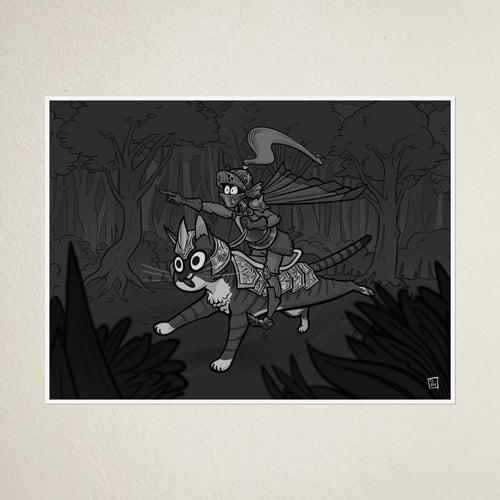 Armored Cat Poster – Mito & Knight Matthew