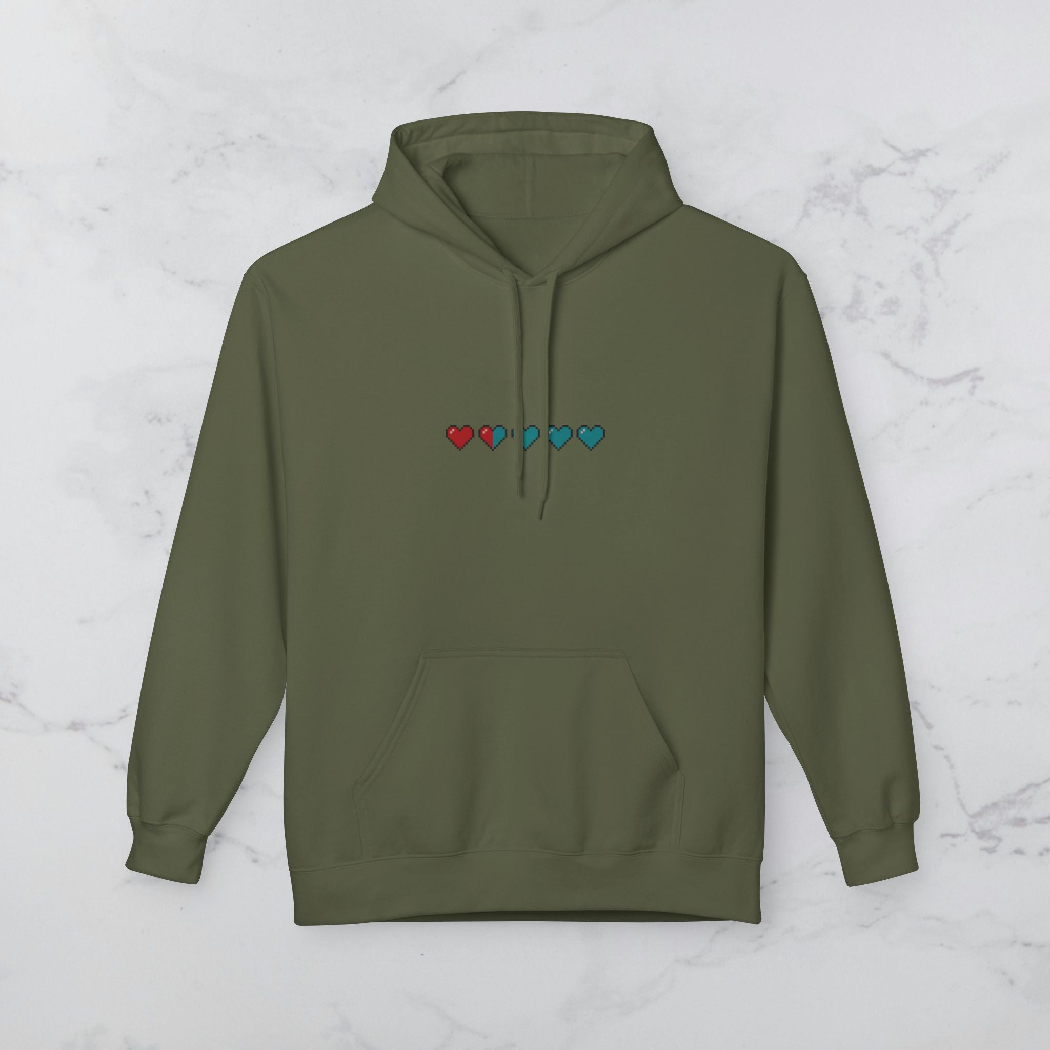 Pixel Heart Health Bar Hoodie