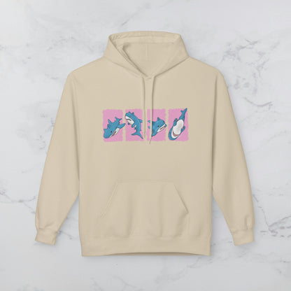 Blå Katt Hoodie