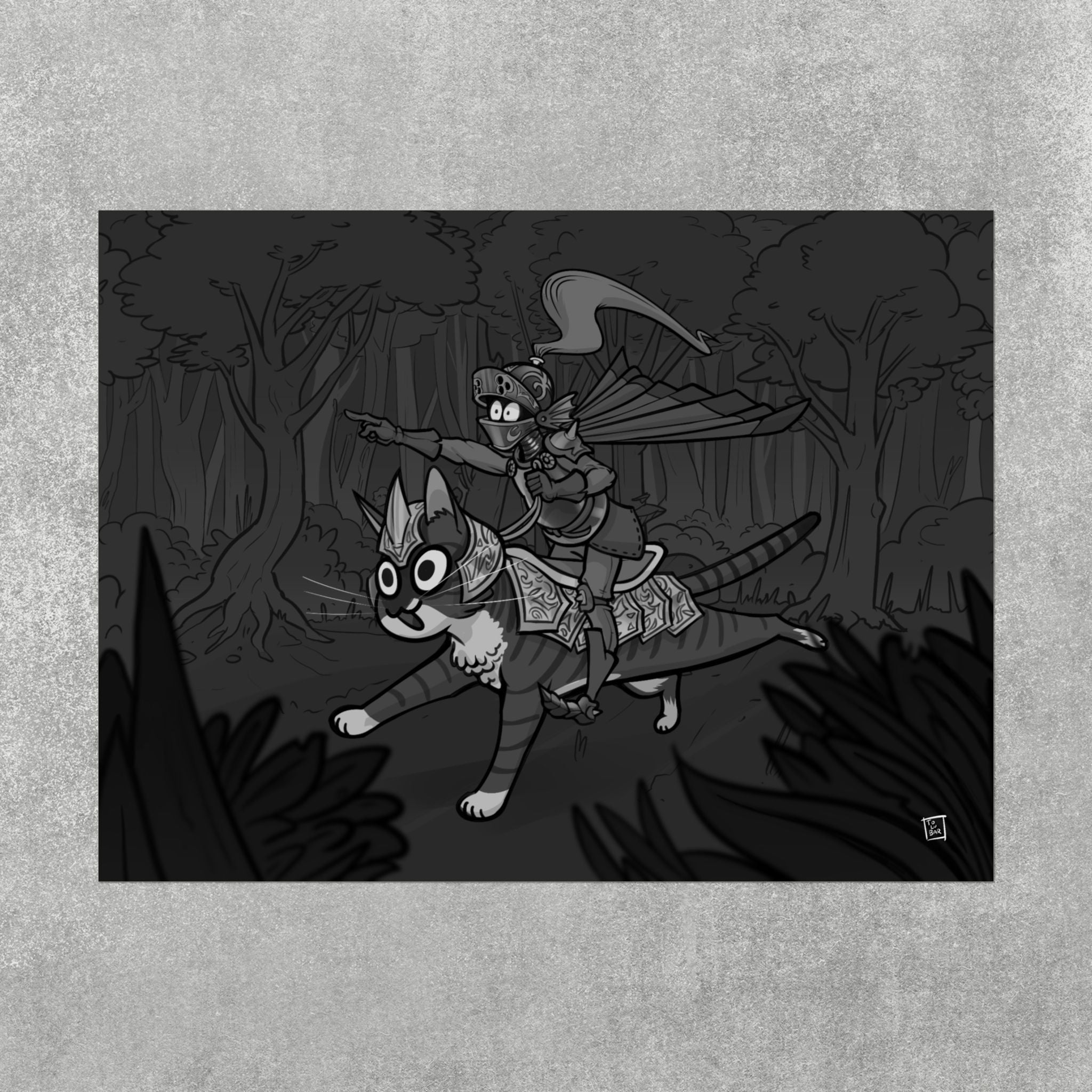 Armored Cat Poster – Mito & Knight Matthew