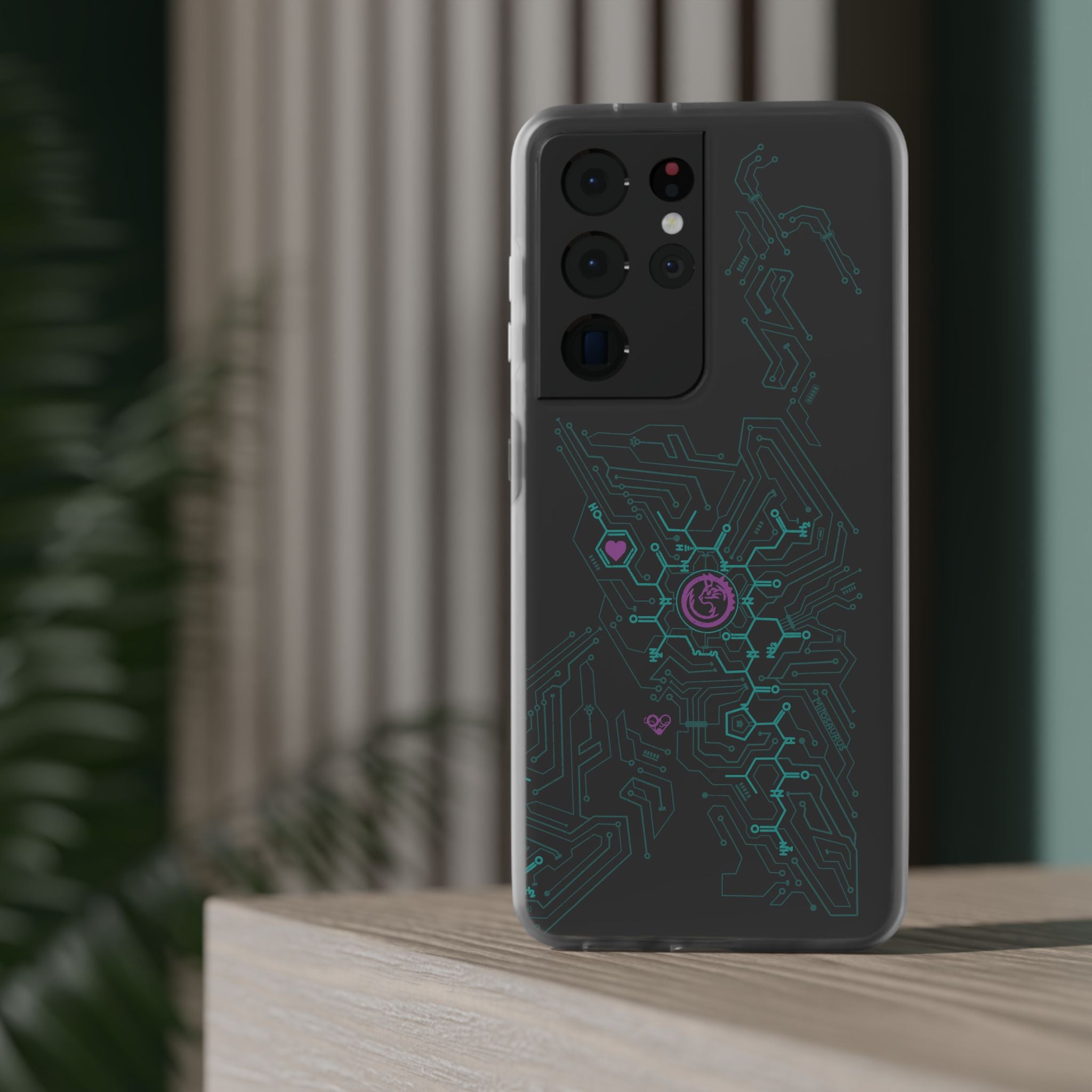 Oxytocin Molecule Circuit Board PCB Phone Case