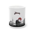 Hamburg skyline silhouette tasse