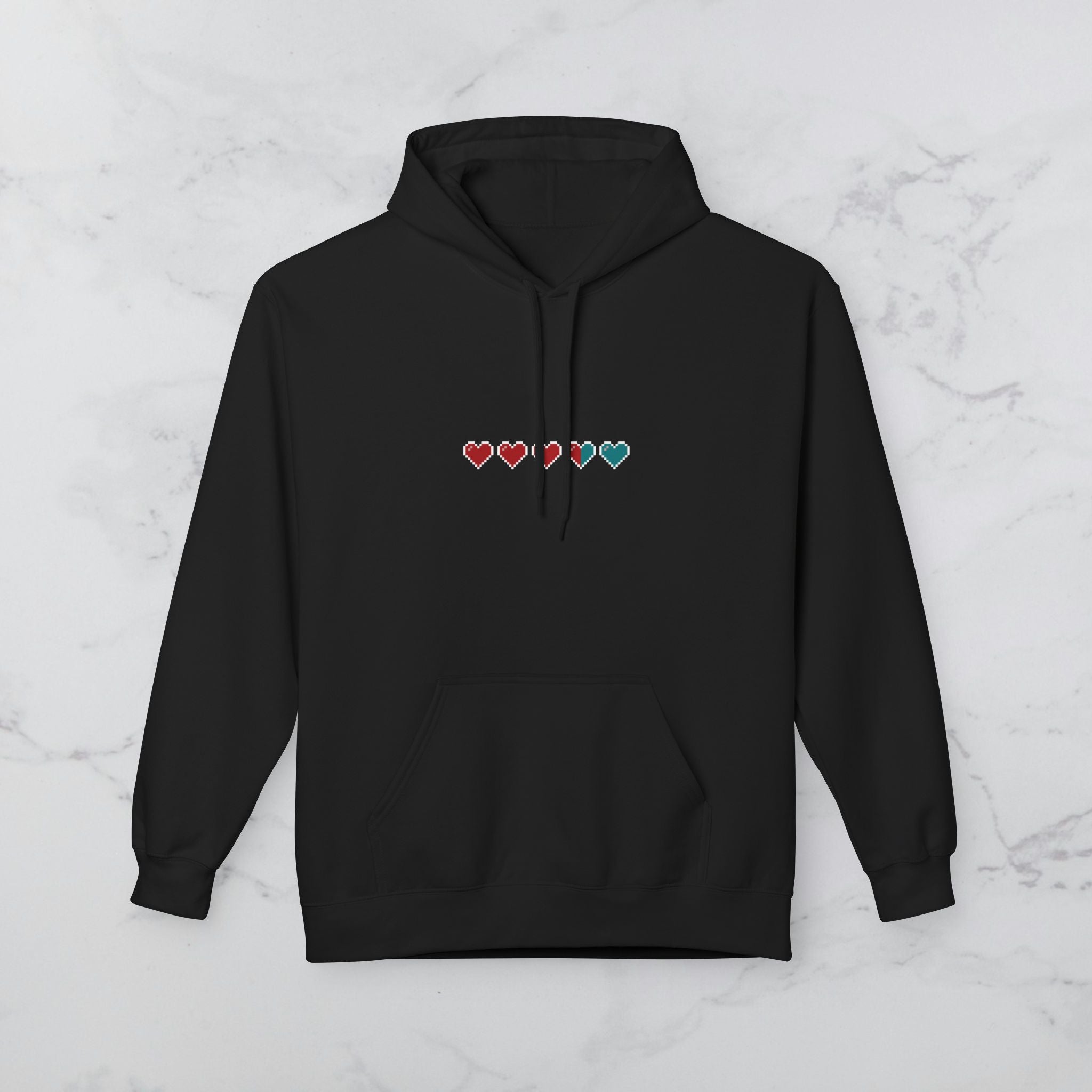 Pixel Heart Health Bar Hoodie