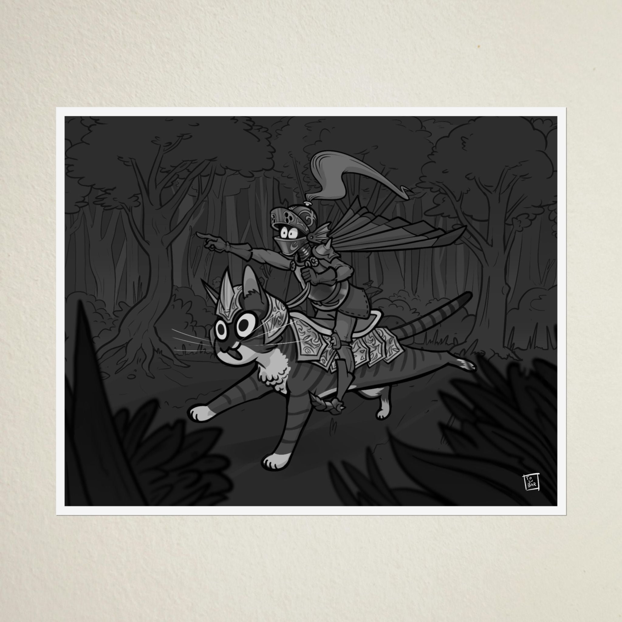 Armored Cat Poster – Mito & Knight Matthew
