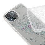 Oxytocin Molecule Circuit Board PCB Phone Case