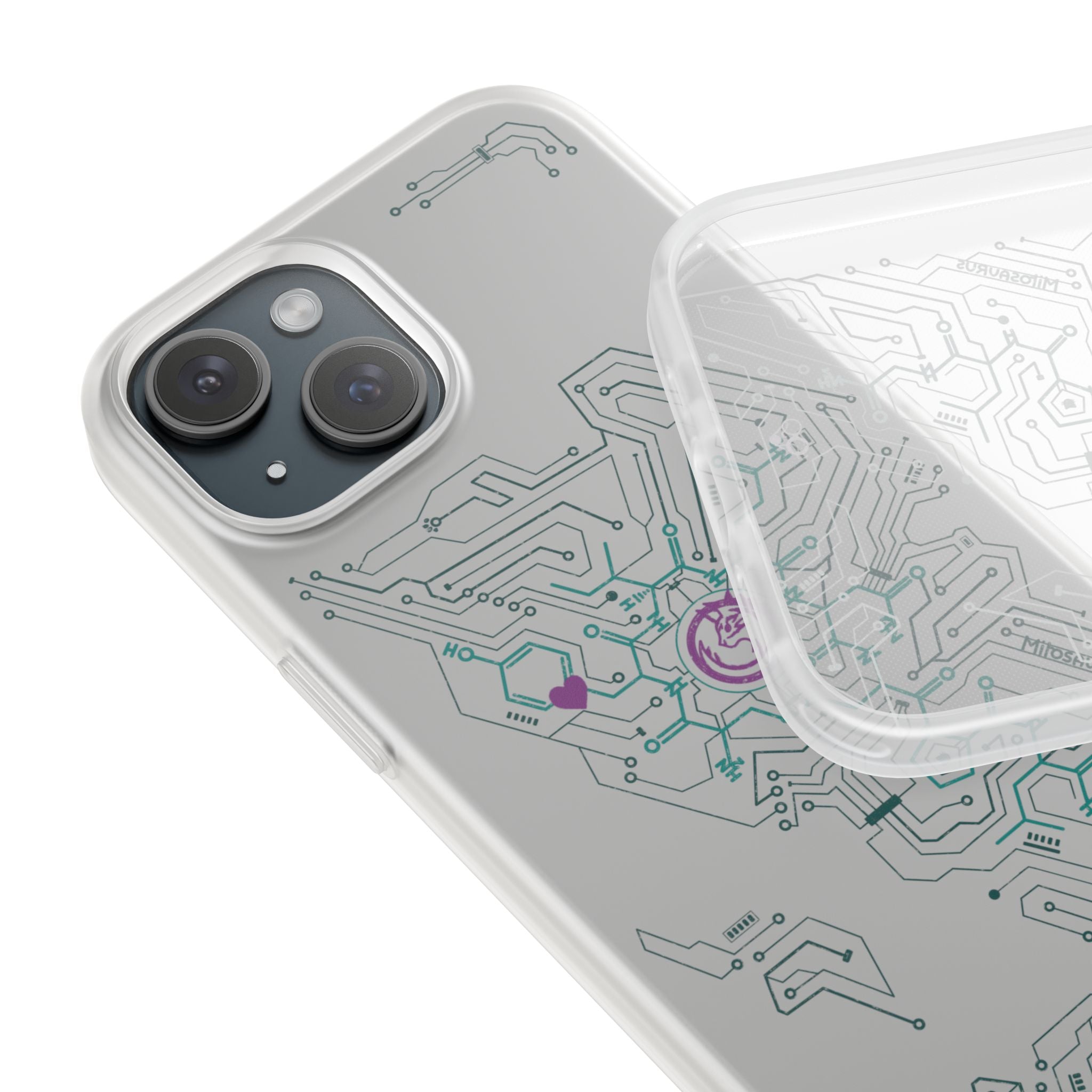 Oxytocin Molecule Circuit Board PCB Phone Case