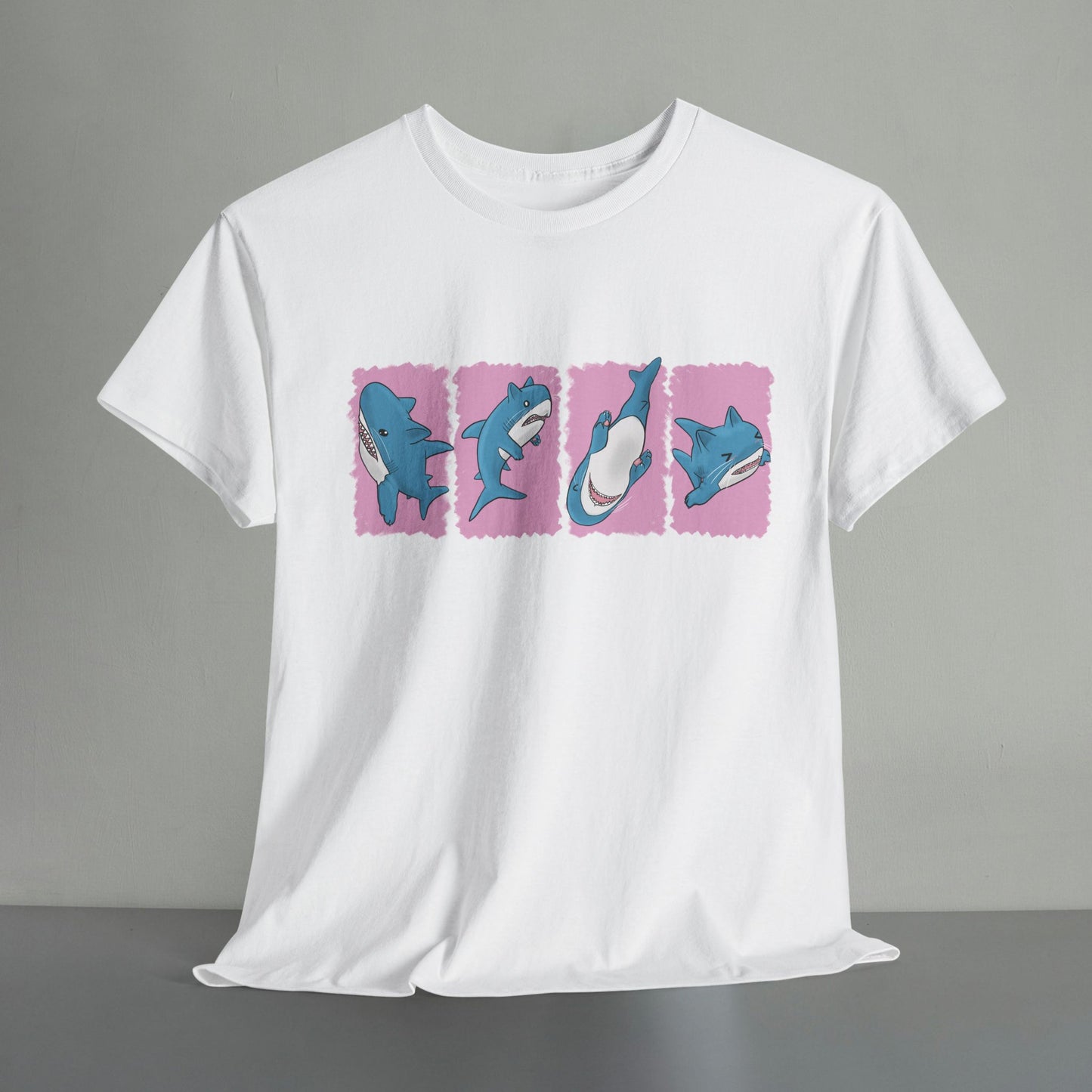 Blå Katt T-Shirt