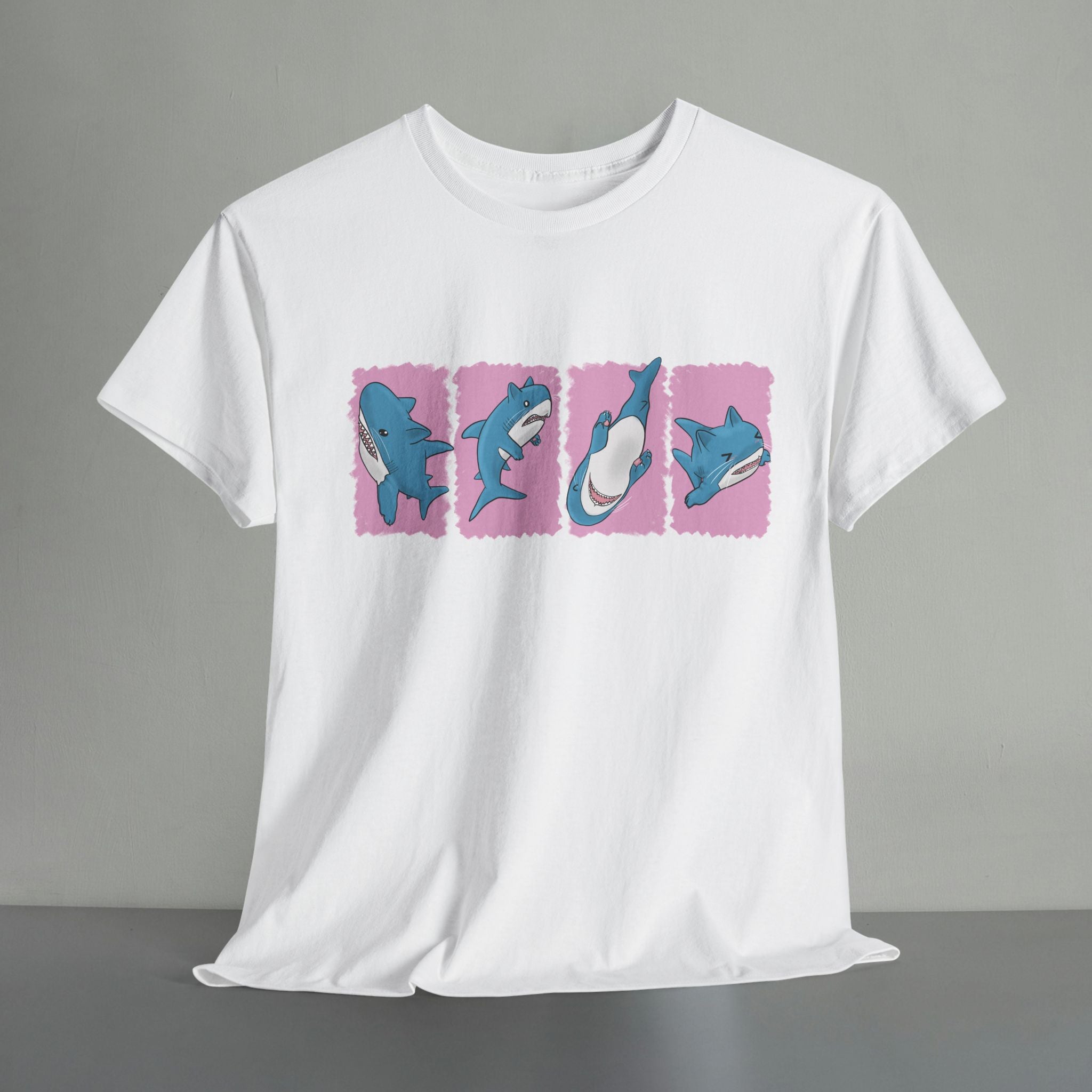 Blå Katt T-Shirt