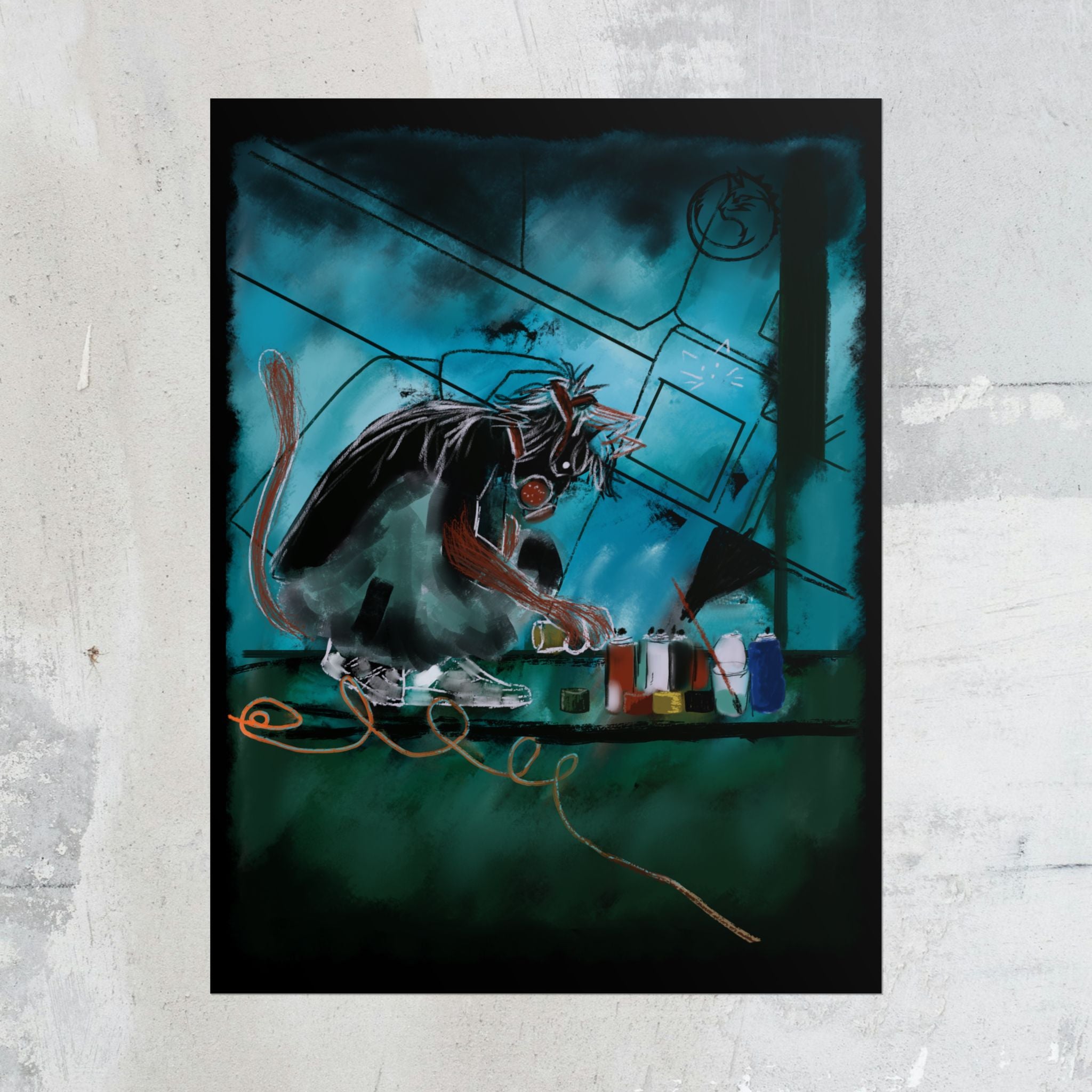 Meteora Poster | Urban Graffiti Art
