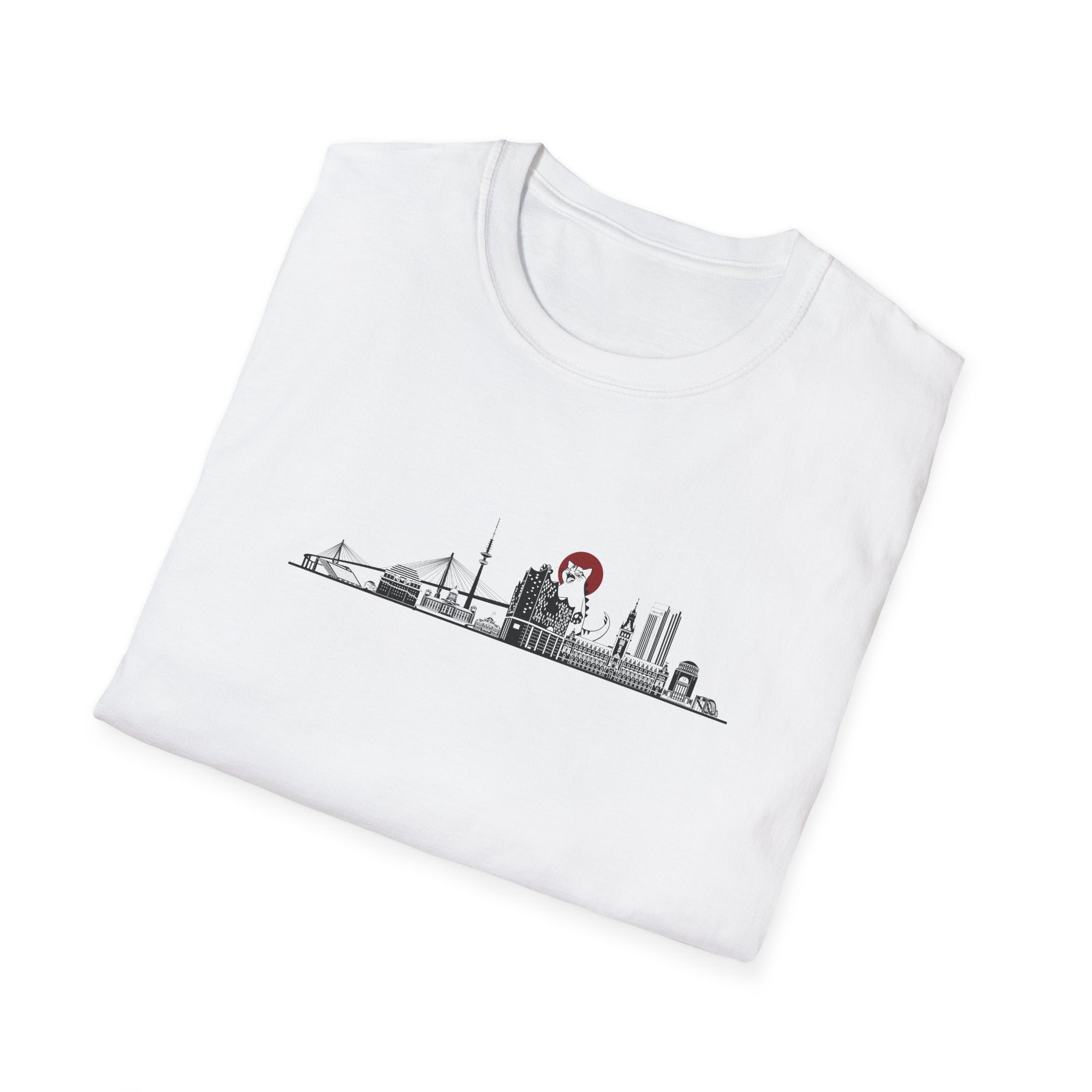 Hamburg Skyline Silhouette T-shirt