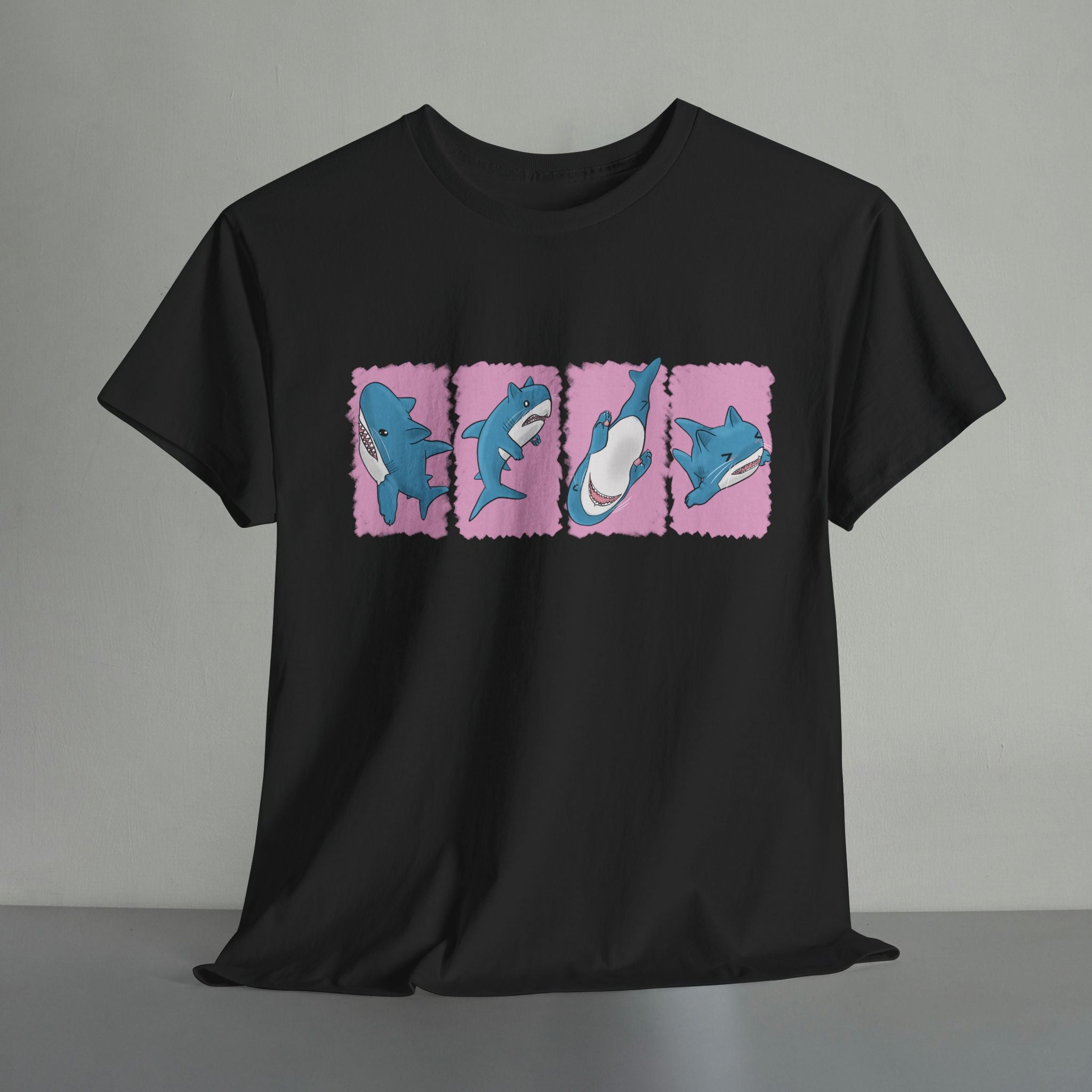 Blå Katt T-Shirt