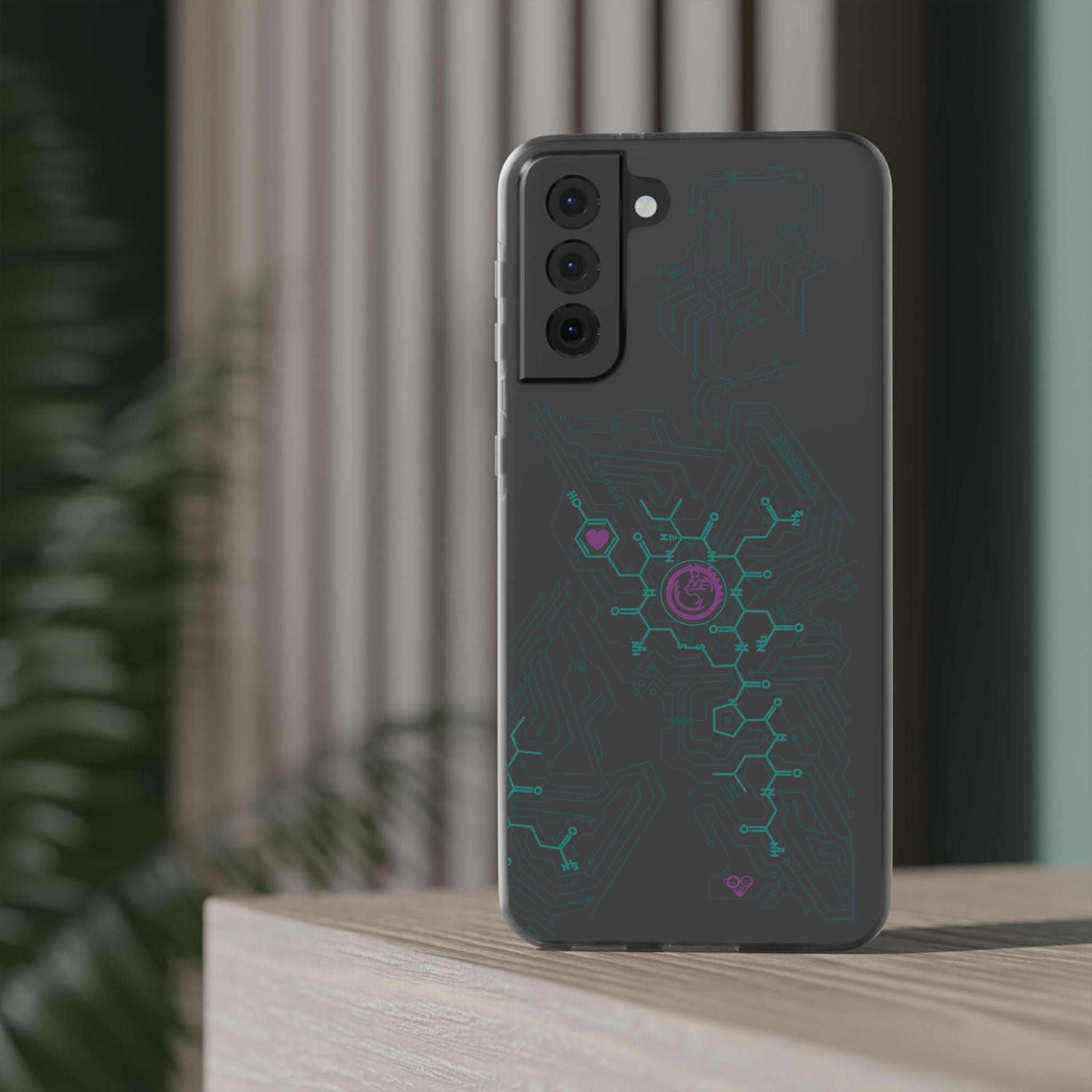 Oxytocin Molecule Circuit Board PCB Phone Case