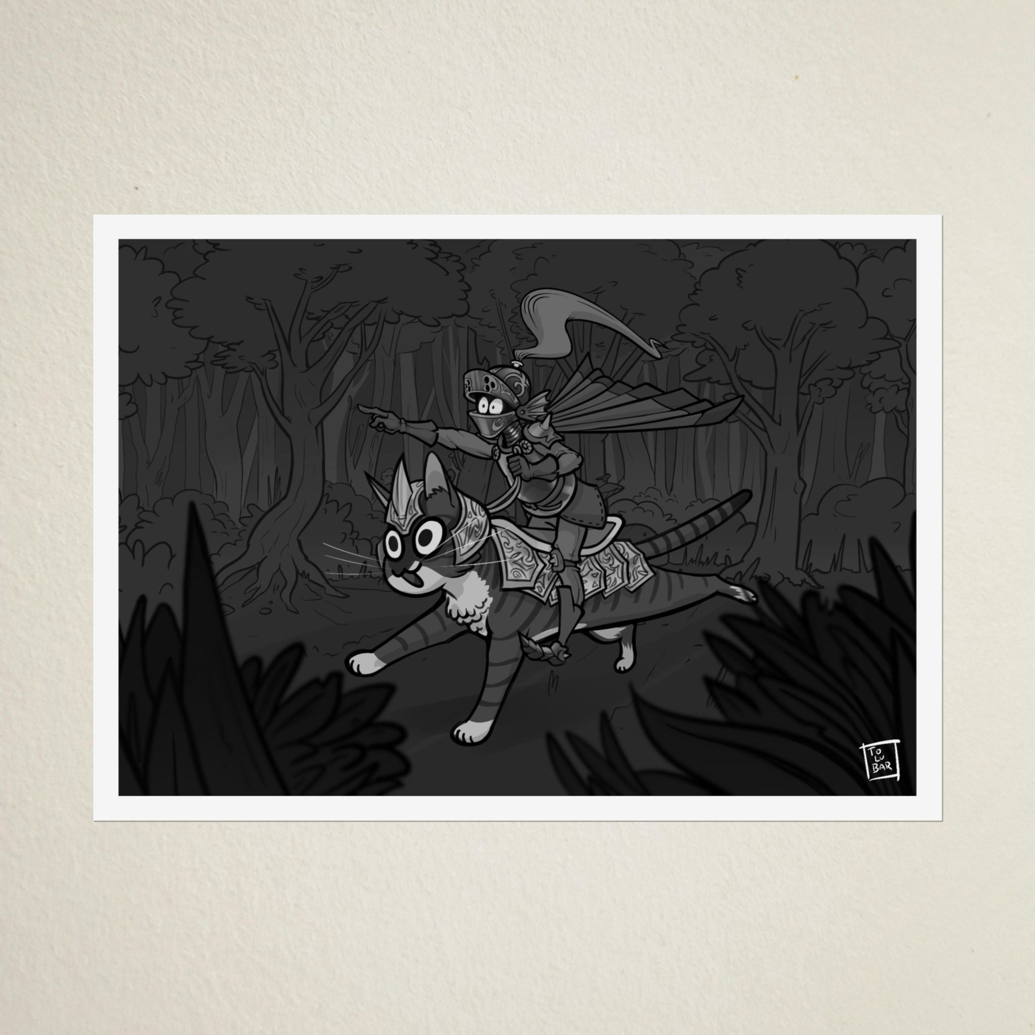 Armored Cat Poster – Mito & Knight Matthew