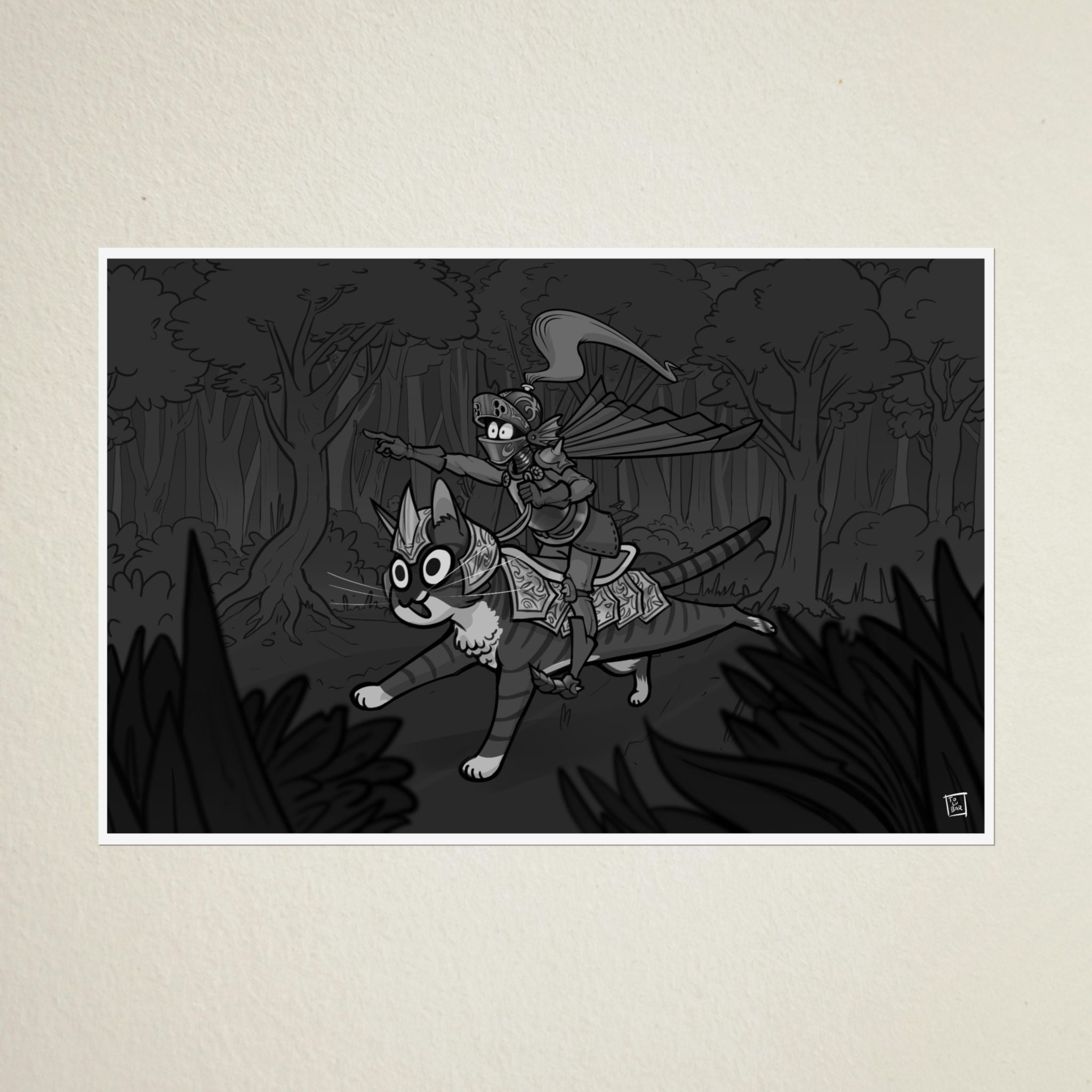 Armored Cat Poster – Mito & Knight Matthew