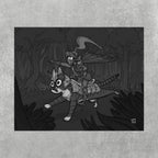 Armored Cat Poster – Mito & Knight Matthew