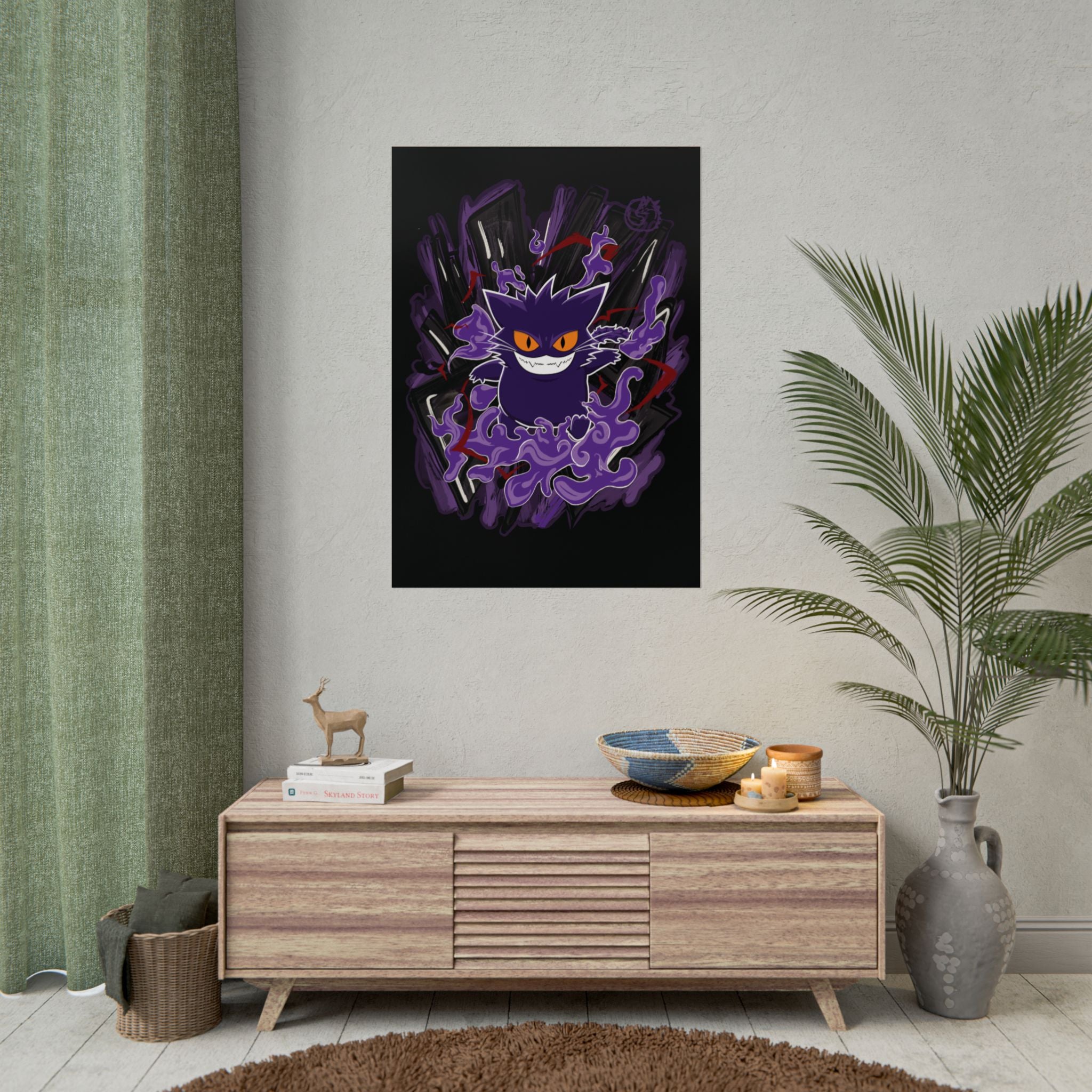 Gengato Poster – Spooky Ghost Cat