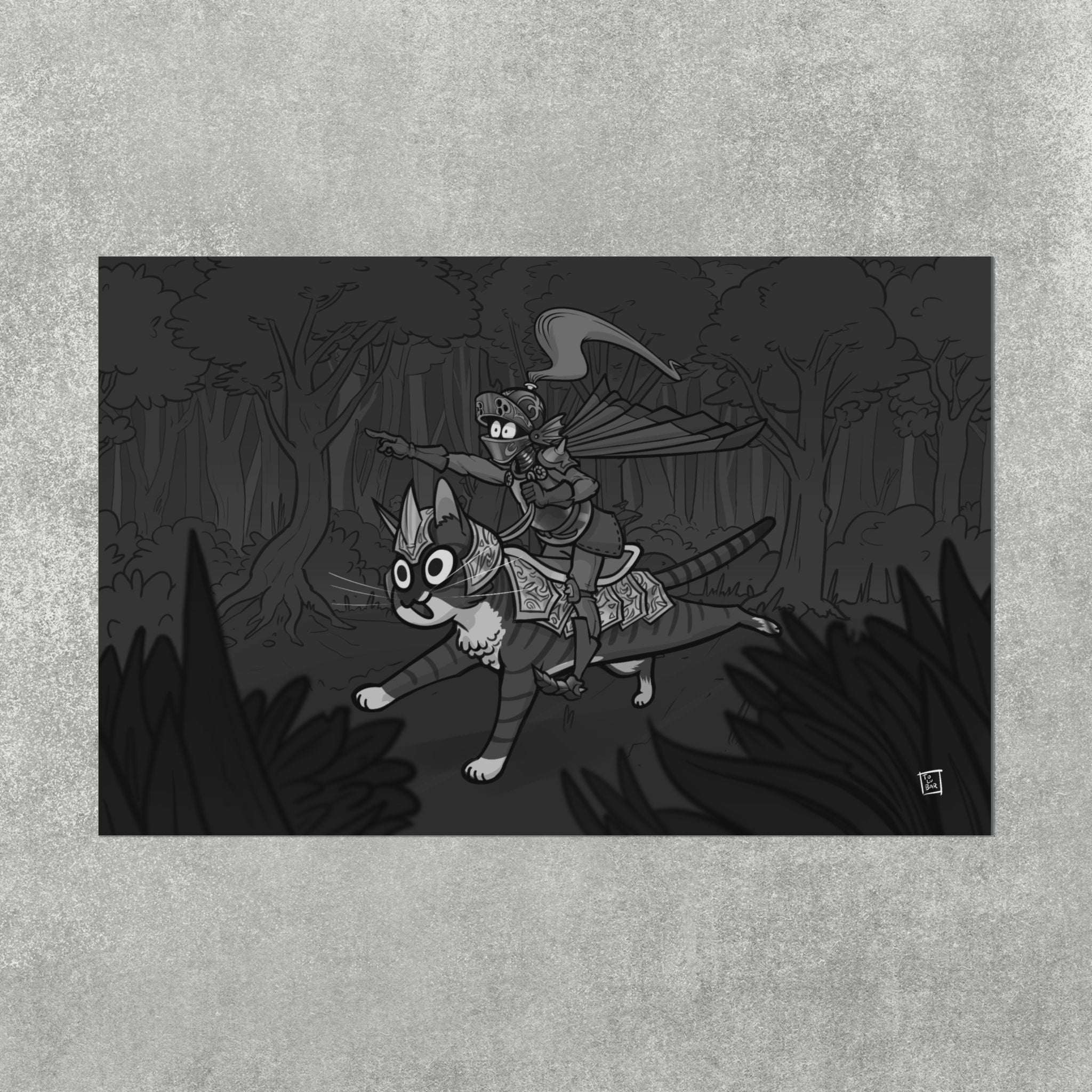 Armored Cat Poster – Mito & Knight Matthew