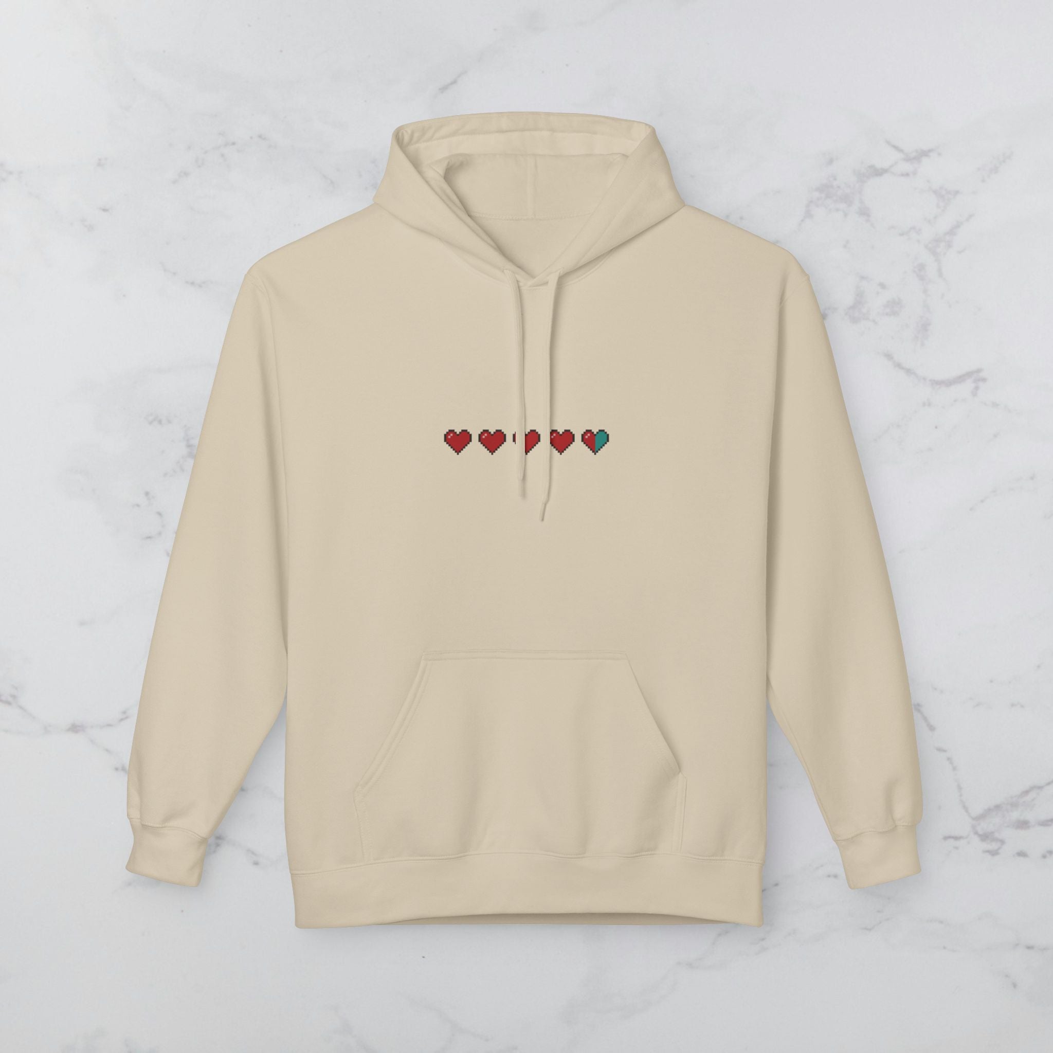 Pixel Heart Health Bar Hoodie