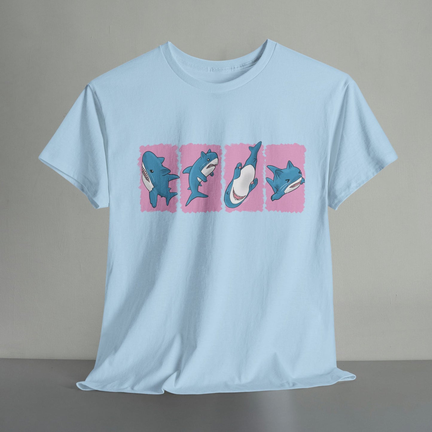 Blå Katt T-Shirt