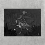 Armored Cat Poster – Mito & Knight Matthew
