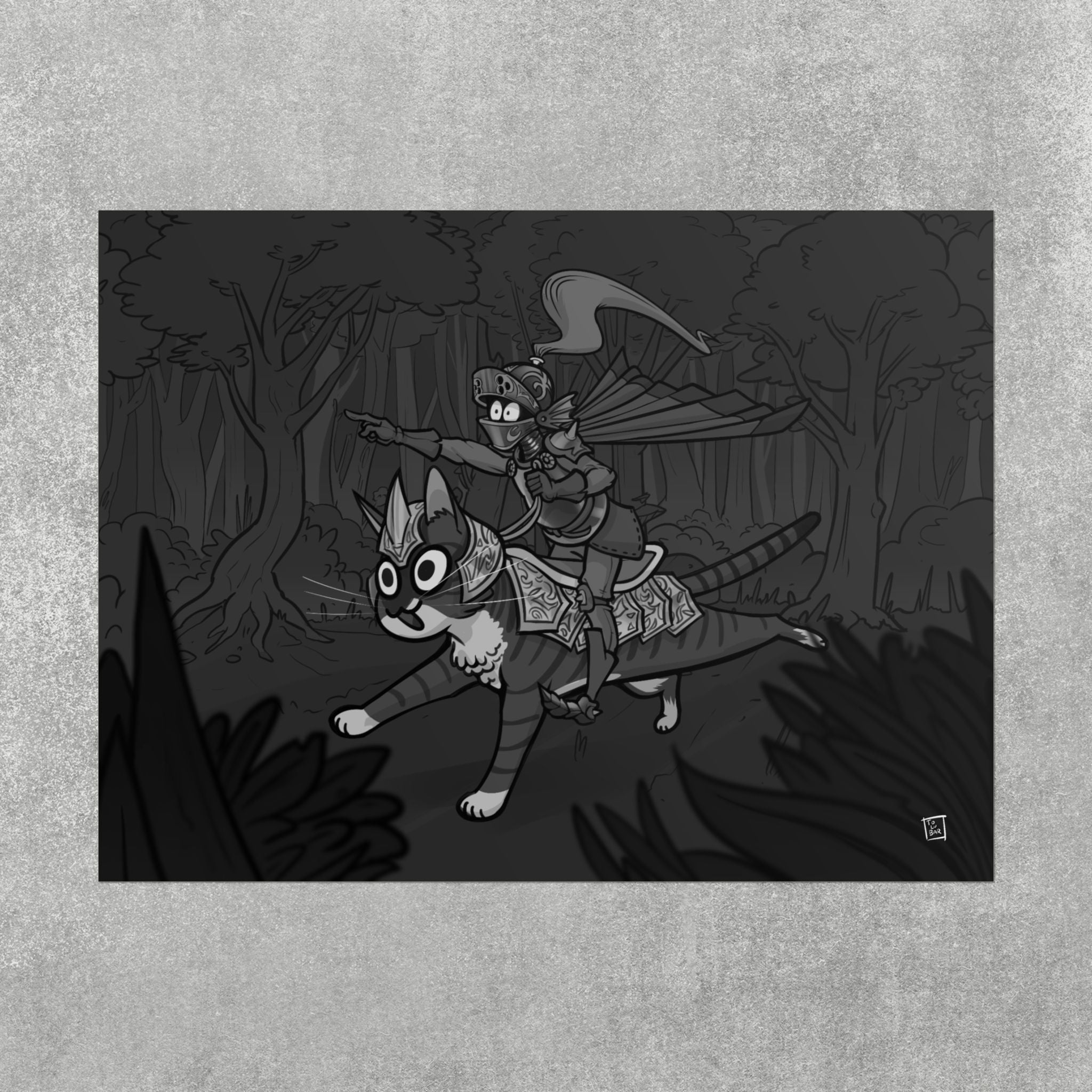 Armored Cat Poster – Mito & Knight Matthew