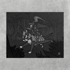 Armored Cat Poster – Mito & Knight Matthew