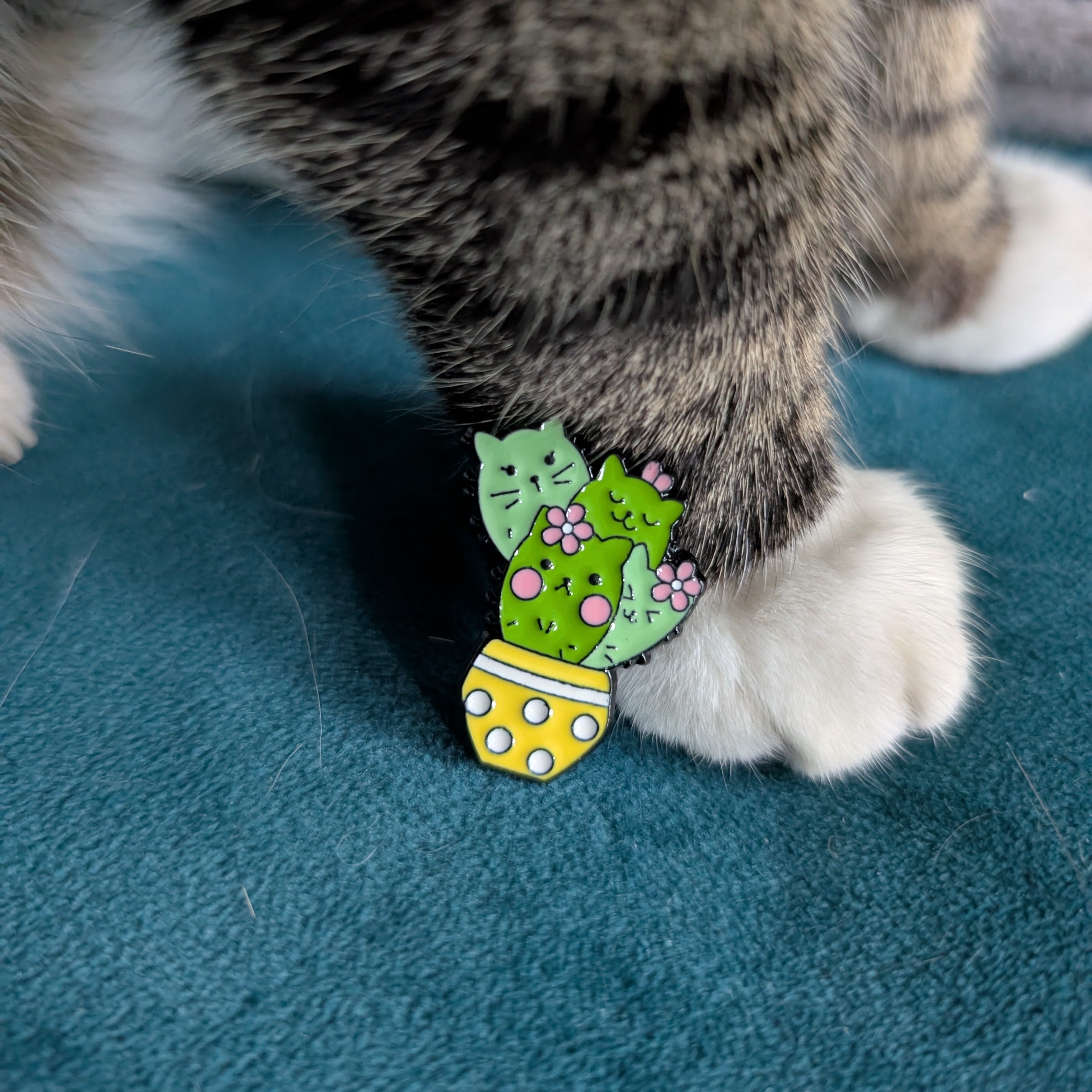 Cactus Cat Pins