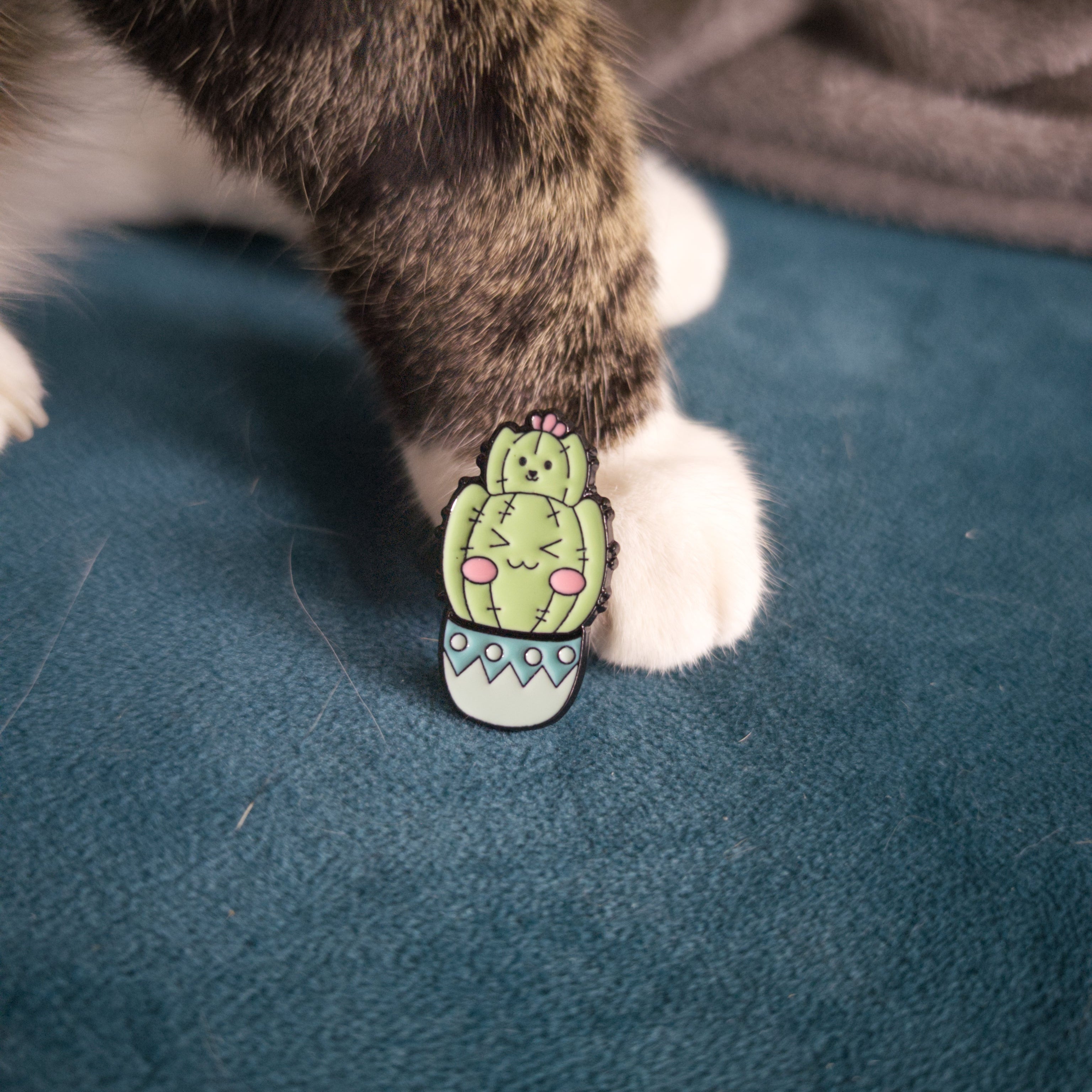 Cactus Cat Pins