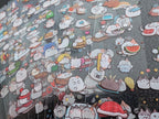 Cute waterproof calico cat stickers — kawaii orange, black and white cat designs