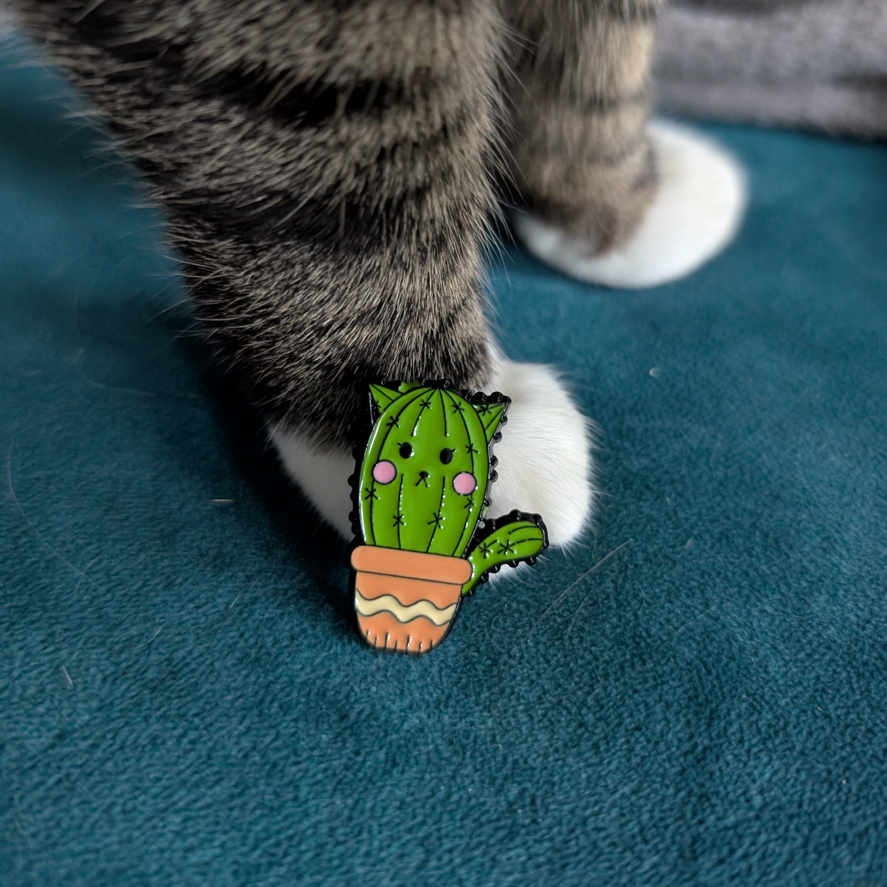 Cactus Cat Pins